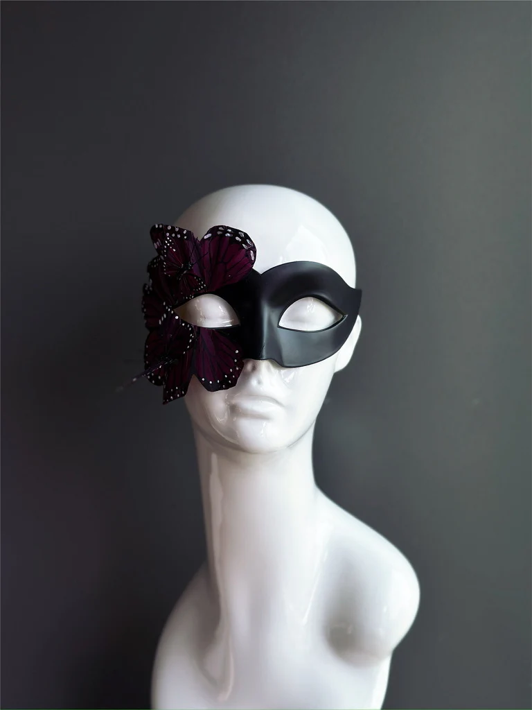 Butterfly Mask - Black and Purple - Image 9