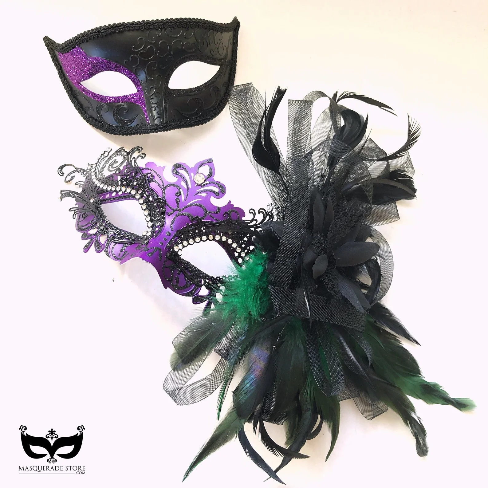 Midnight Masquerade – Purple & Black