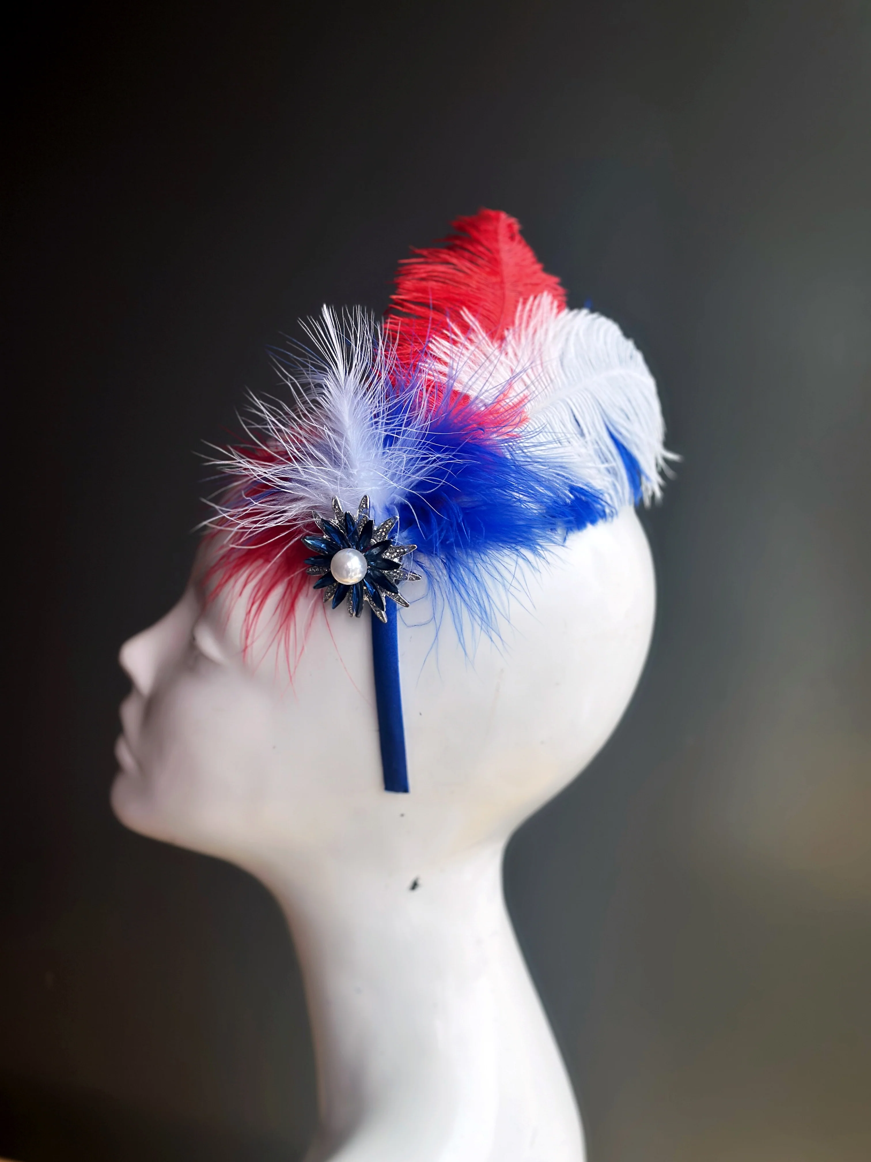 Liberty Feather Fascinator - Image 3
