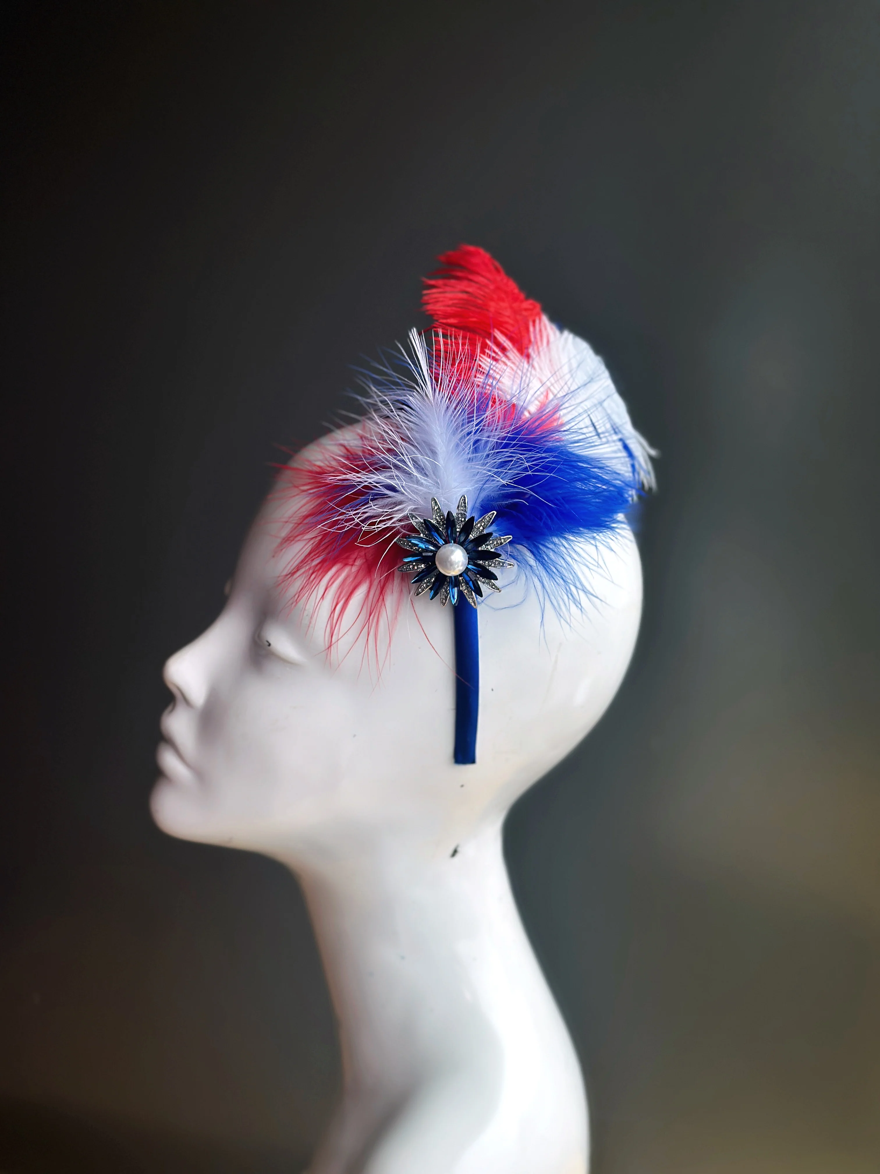 Liberty Feather Fascinator - Image 4