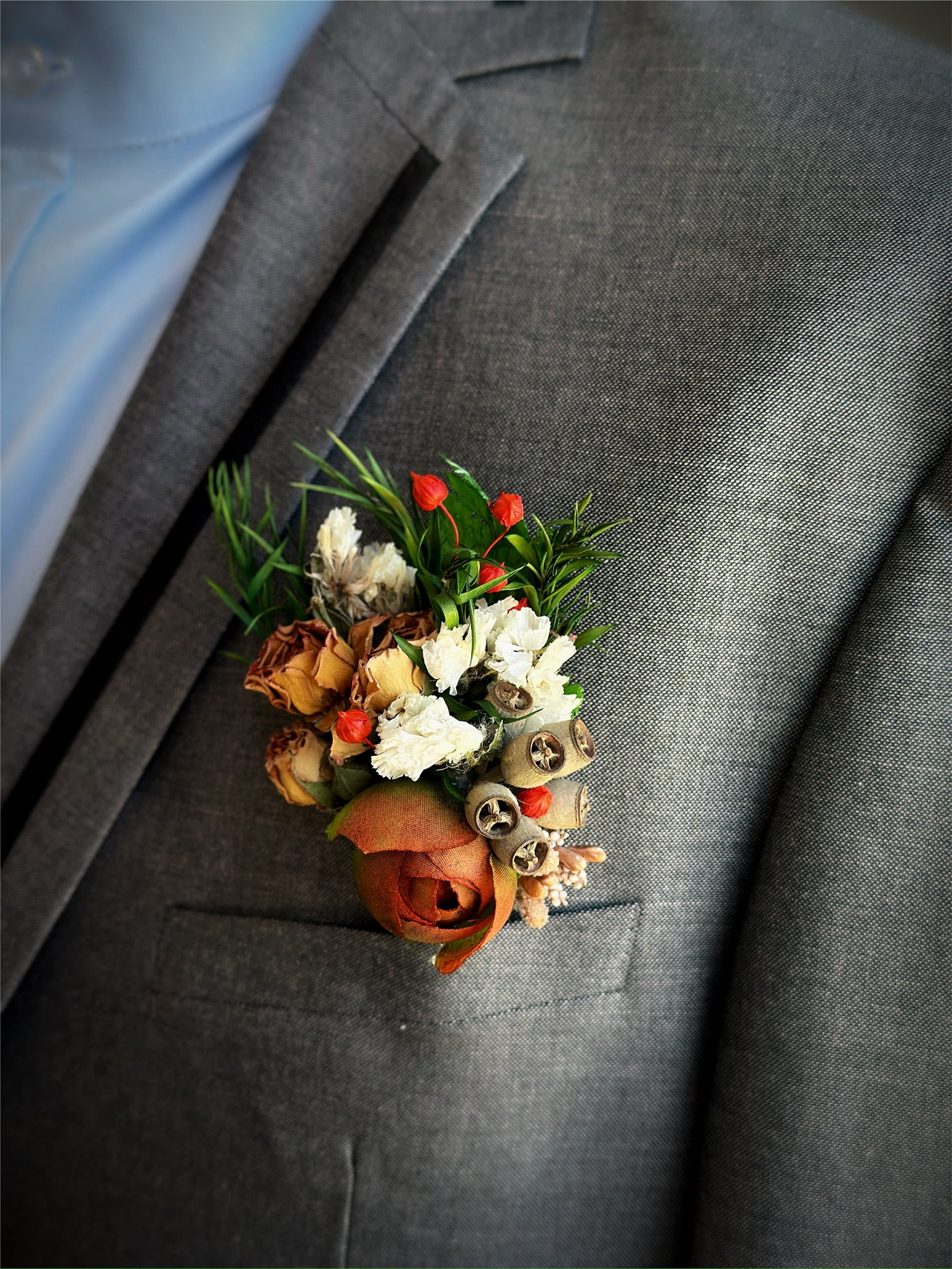 Rustic Earth Tones - Prom Boutonniere