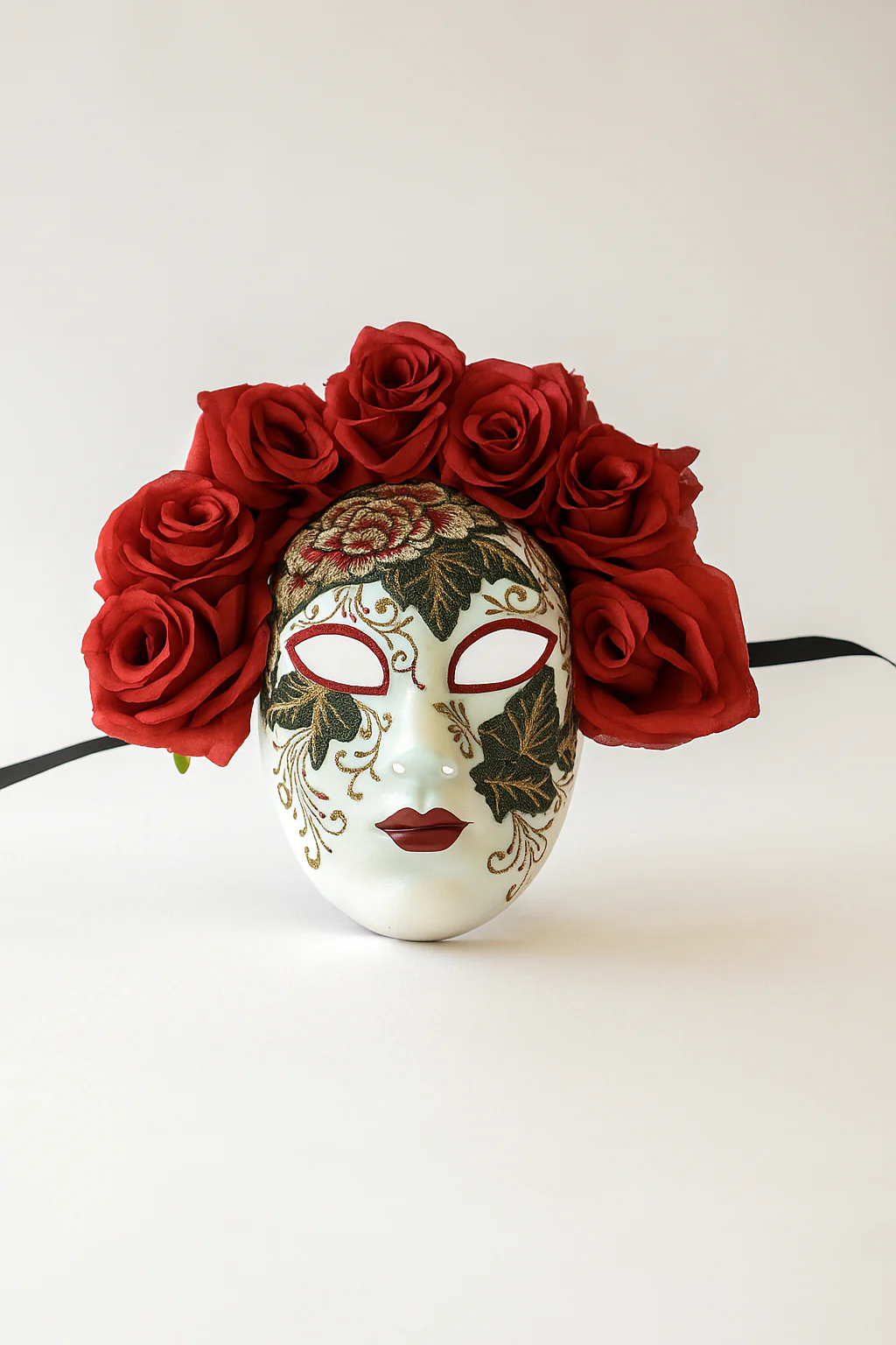 Sacred Rose – Catrina Day of the Dead Skull Mask