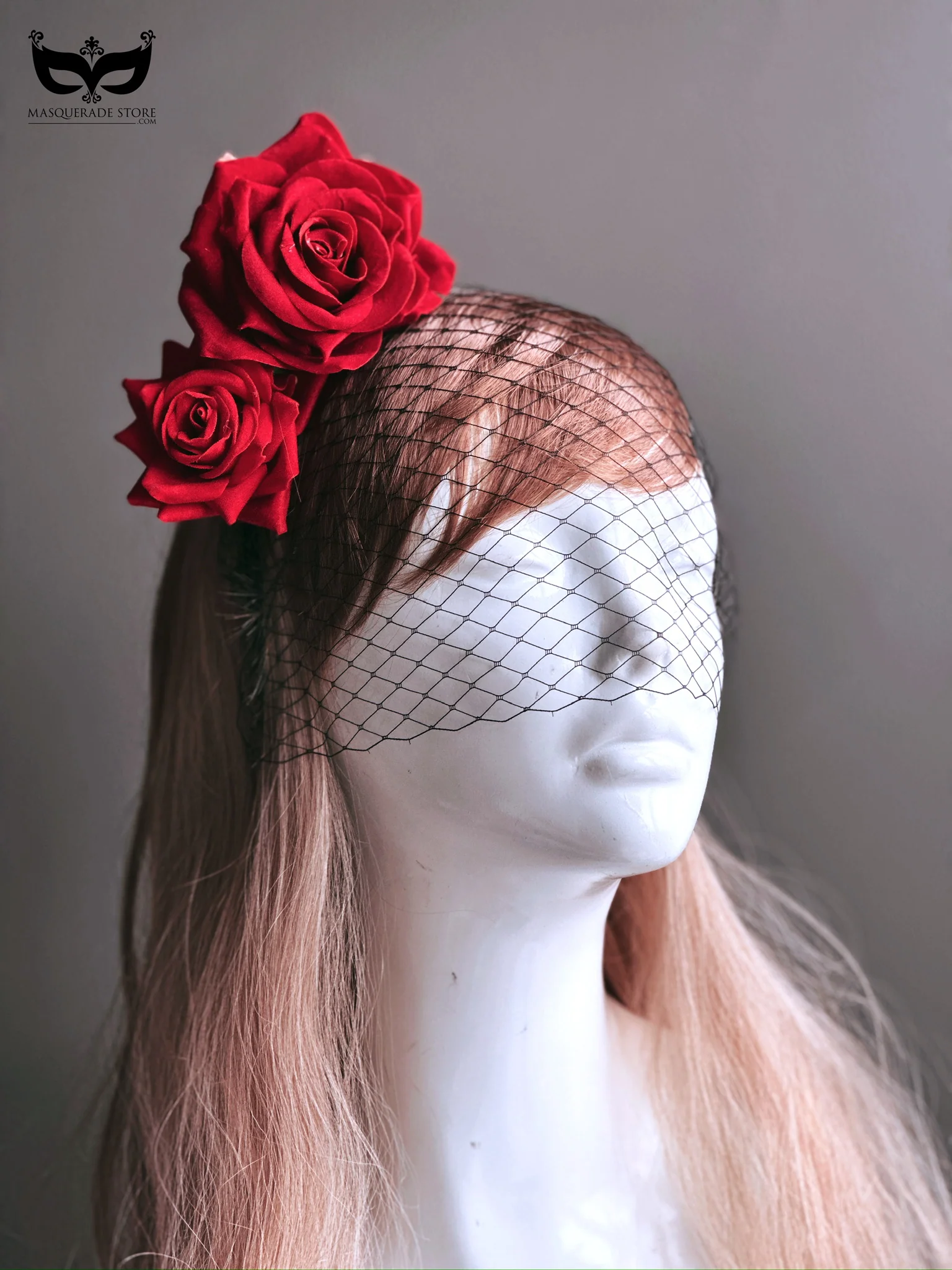 Scarlet Rose Veil