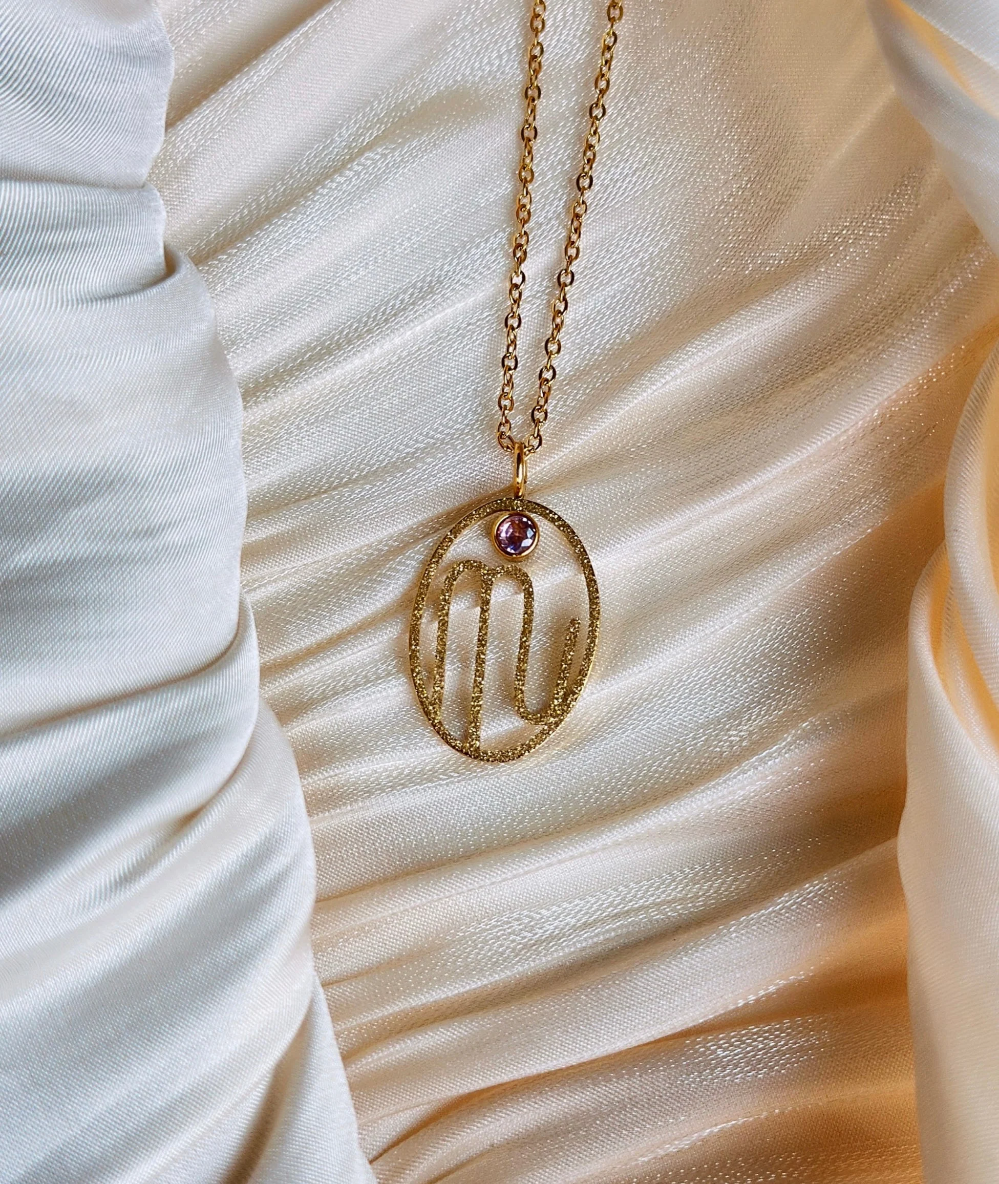Scorpio - Zodiac Necklace (Gold) - Image 2