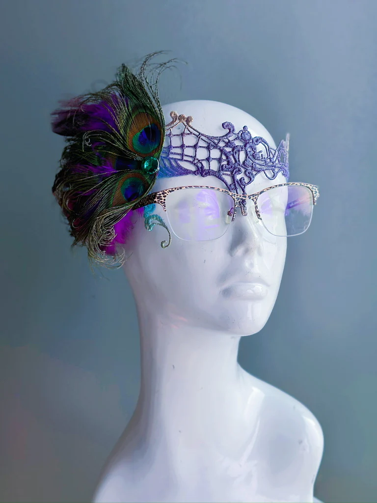 Eyeglass Mask - Purple Shades - Image 3