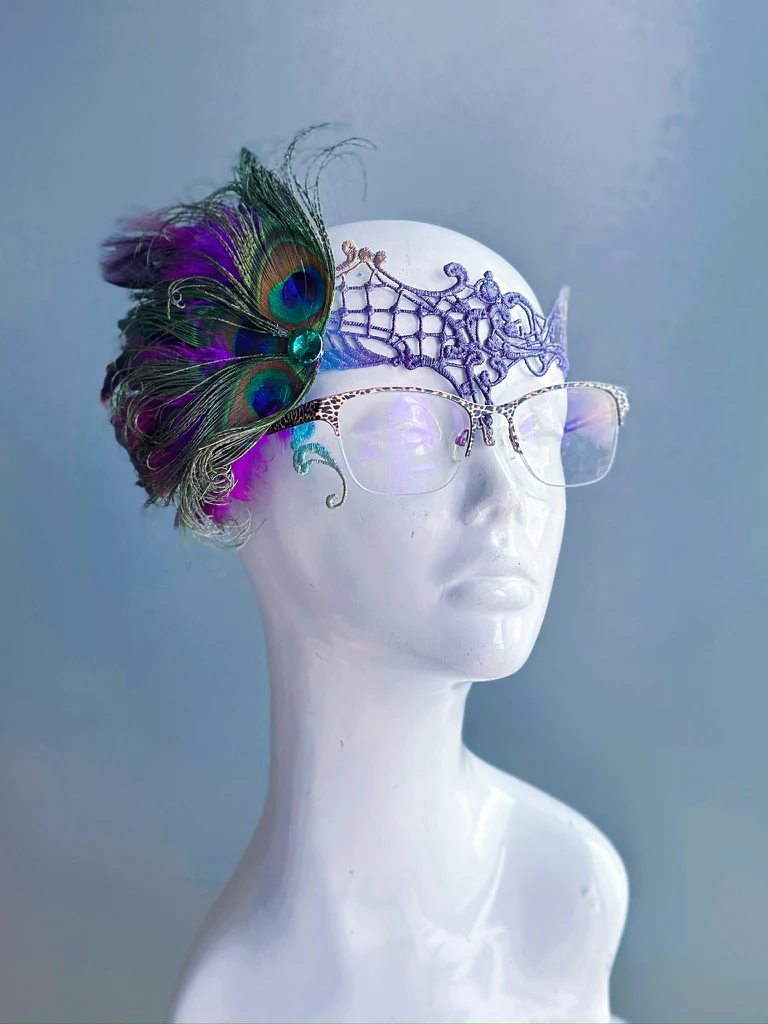 Eyeglass Mask - Purple Shades - Image 4