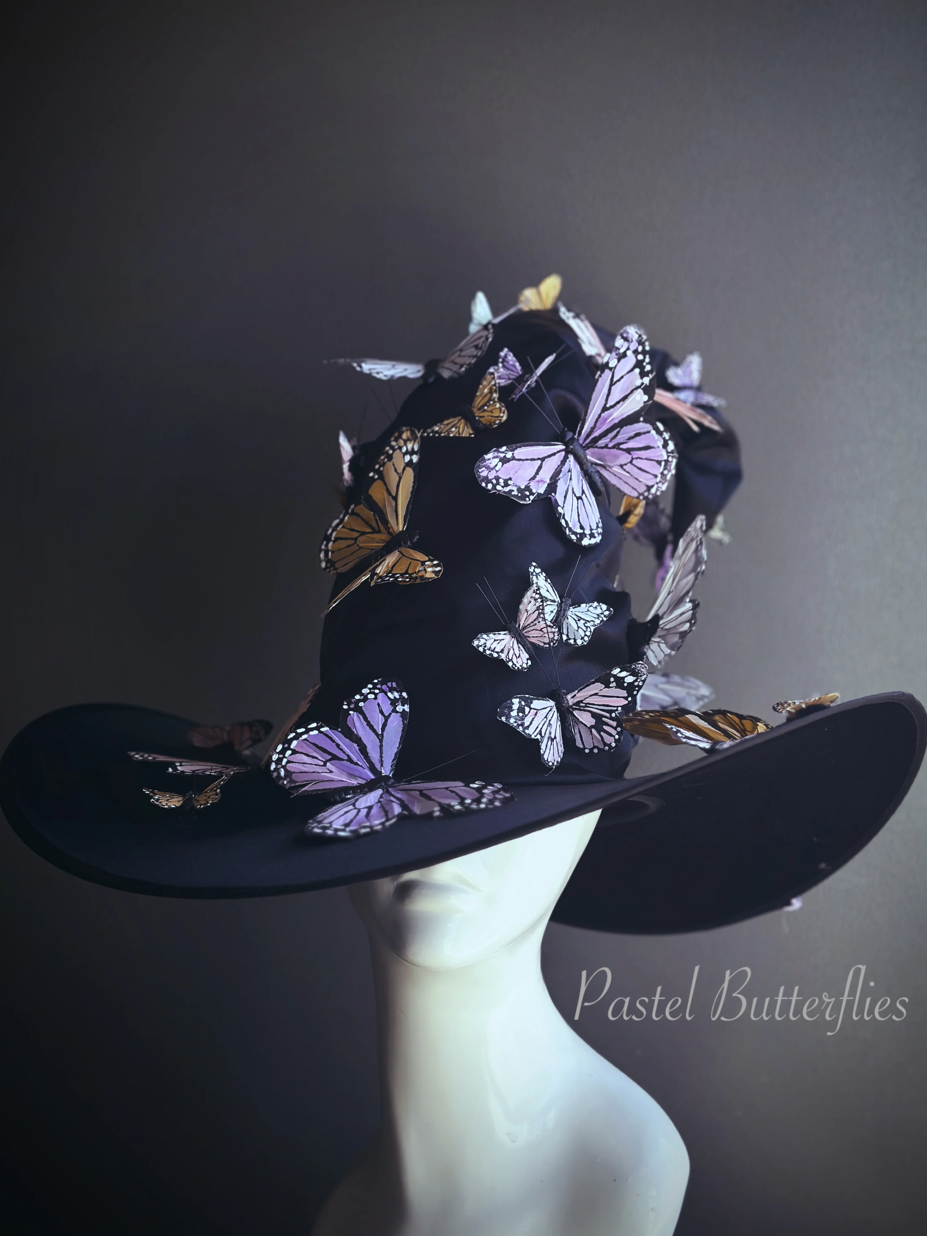 Signature Witch Hat - Pastel Butterflies - Image 4