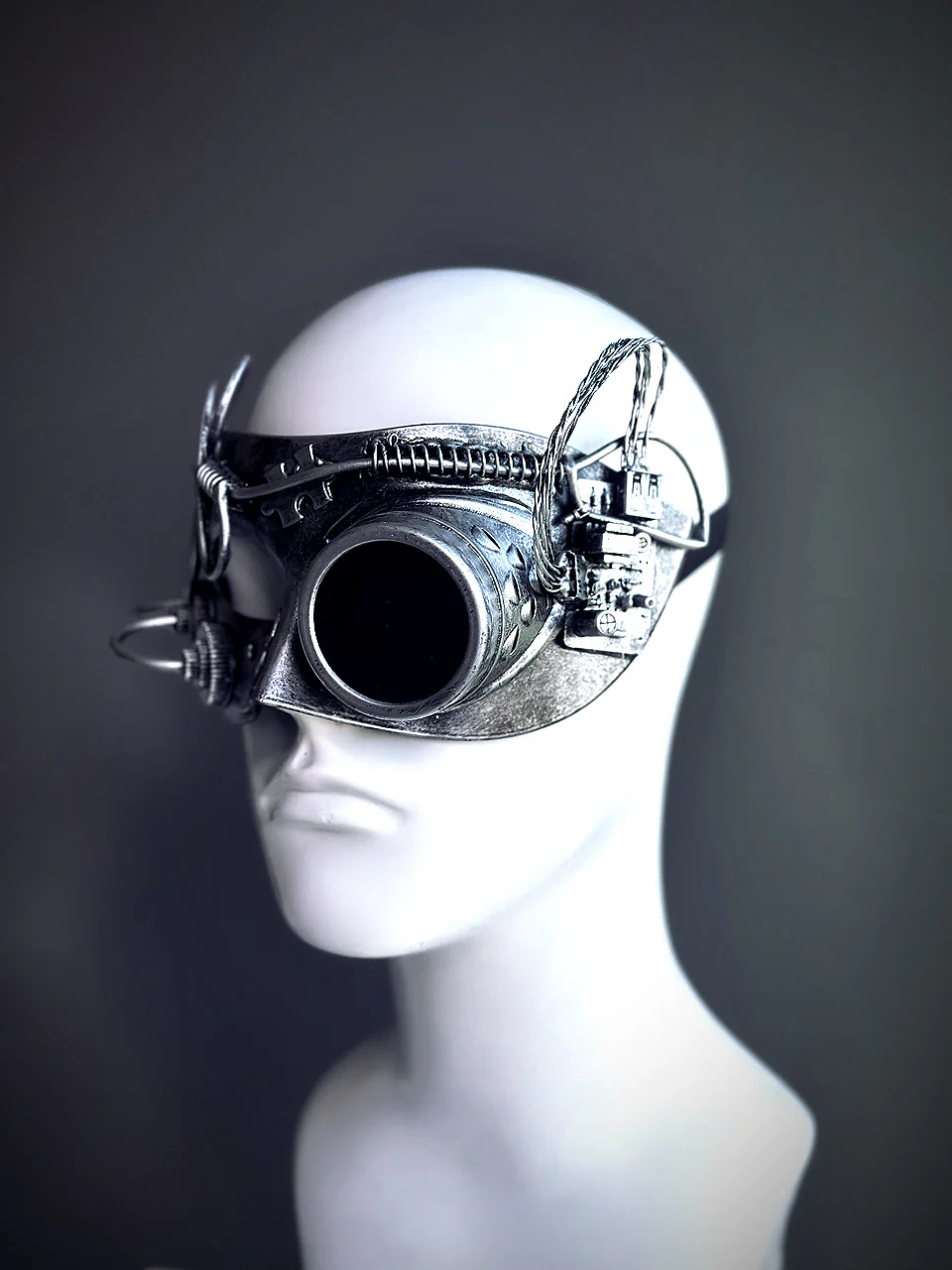 The Mechanist - Silver Steampunk Mask - Image 2