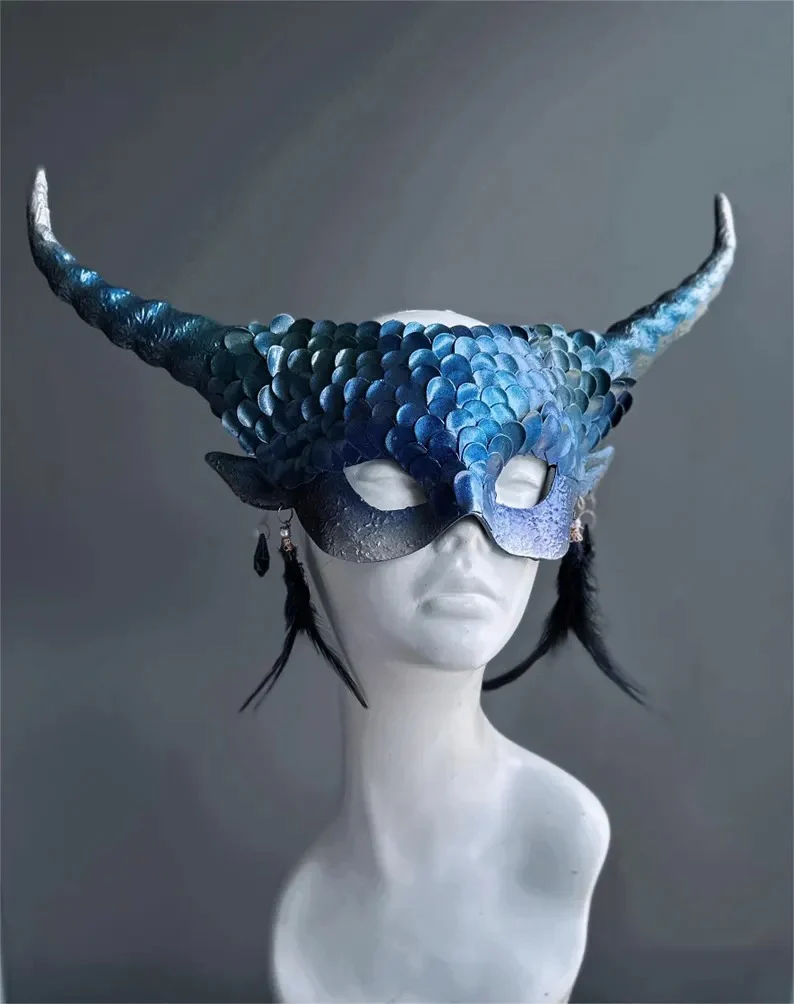 Dragon Nightspire Horn Mask - Skyfang