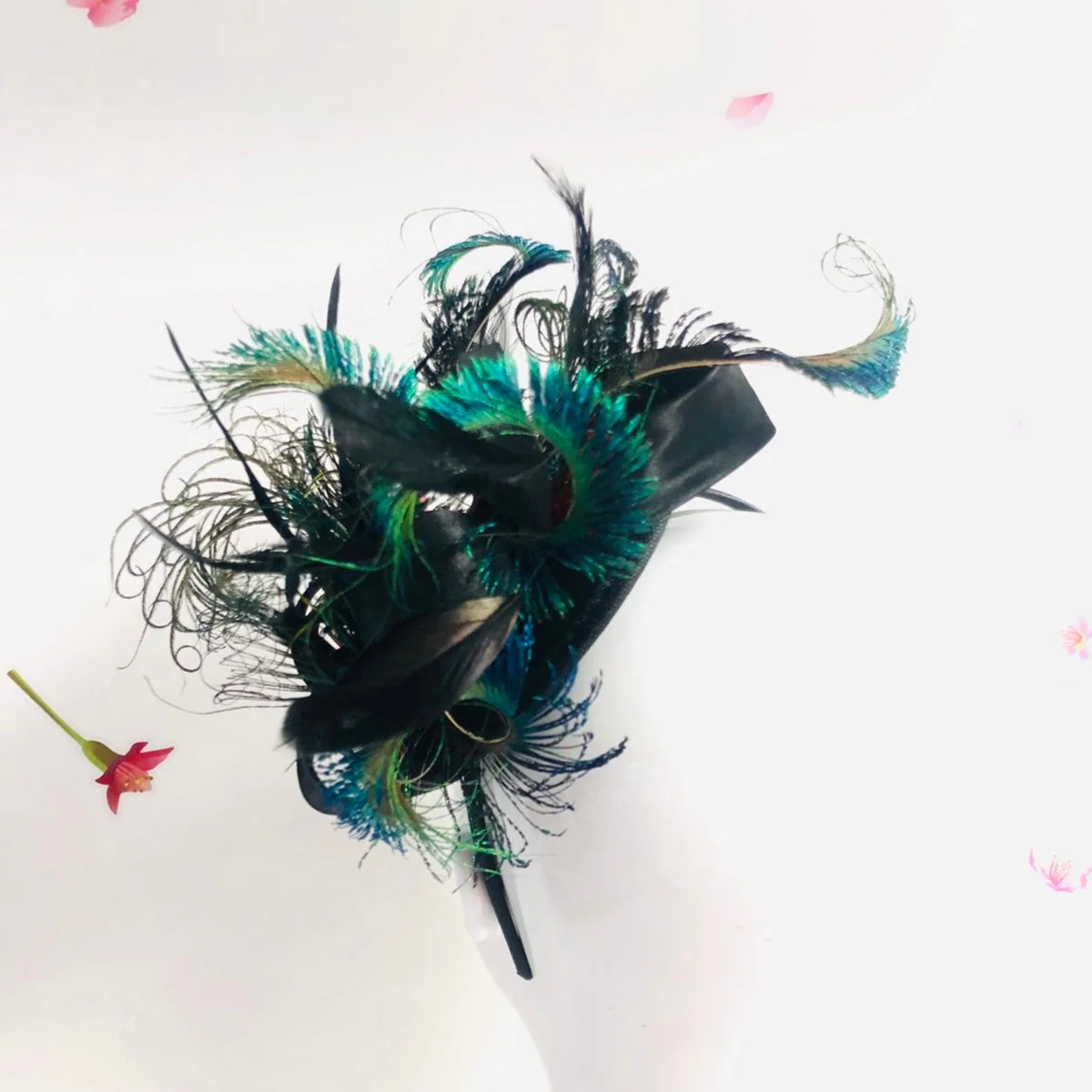 Small Peacock Fascinator - Image 5