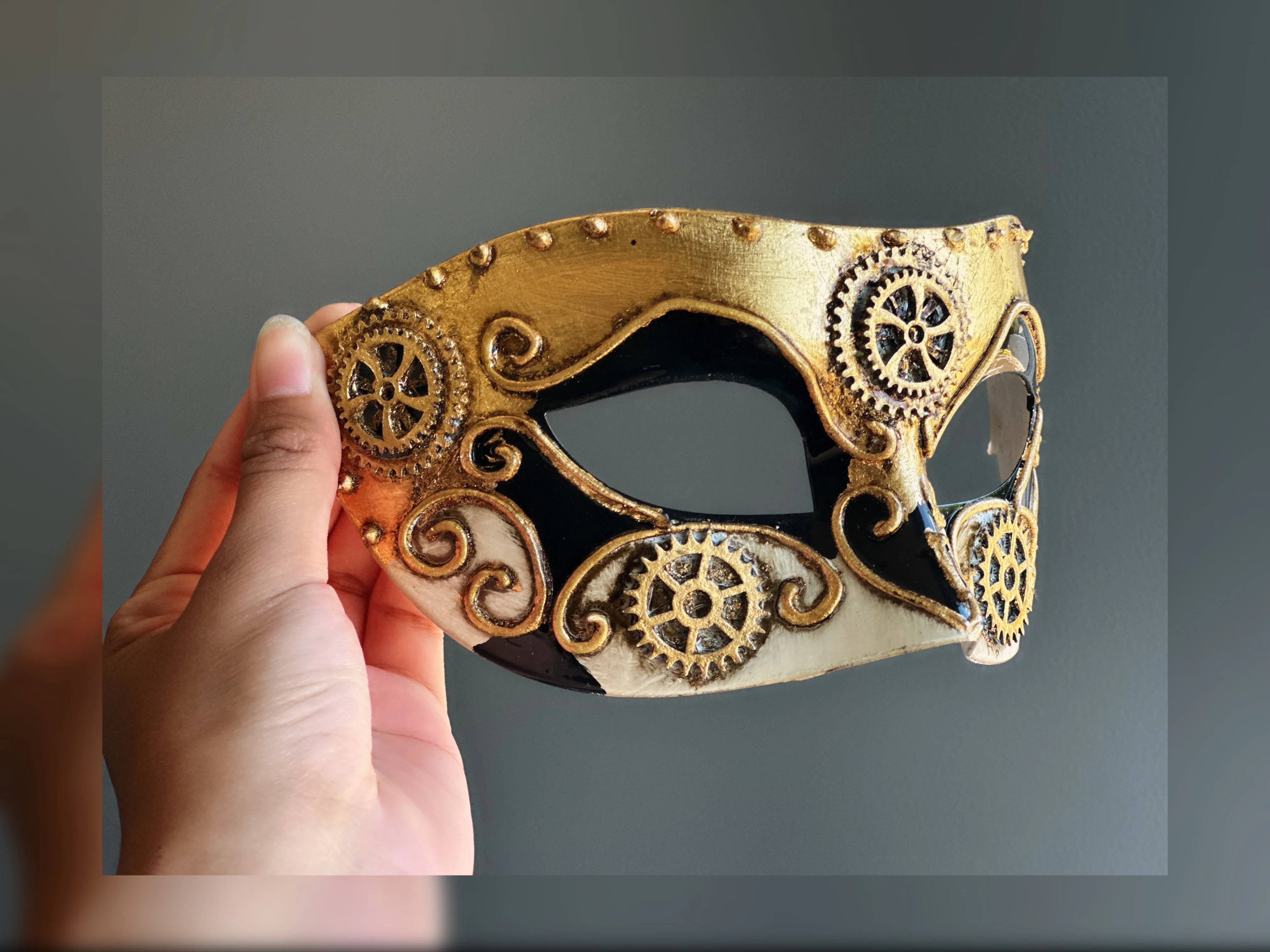 Men's Gears Steampunk Mask - Image 3