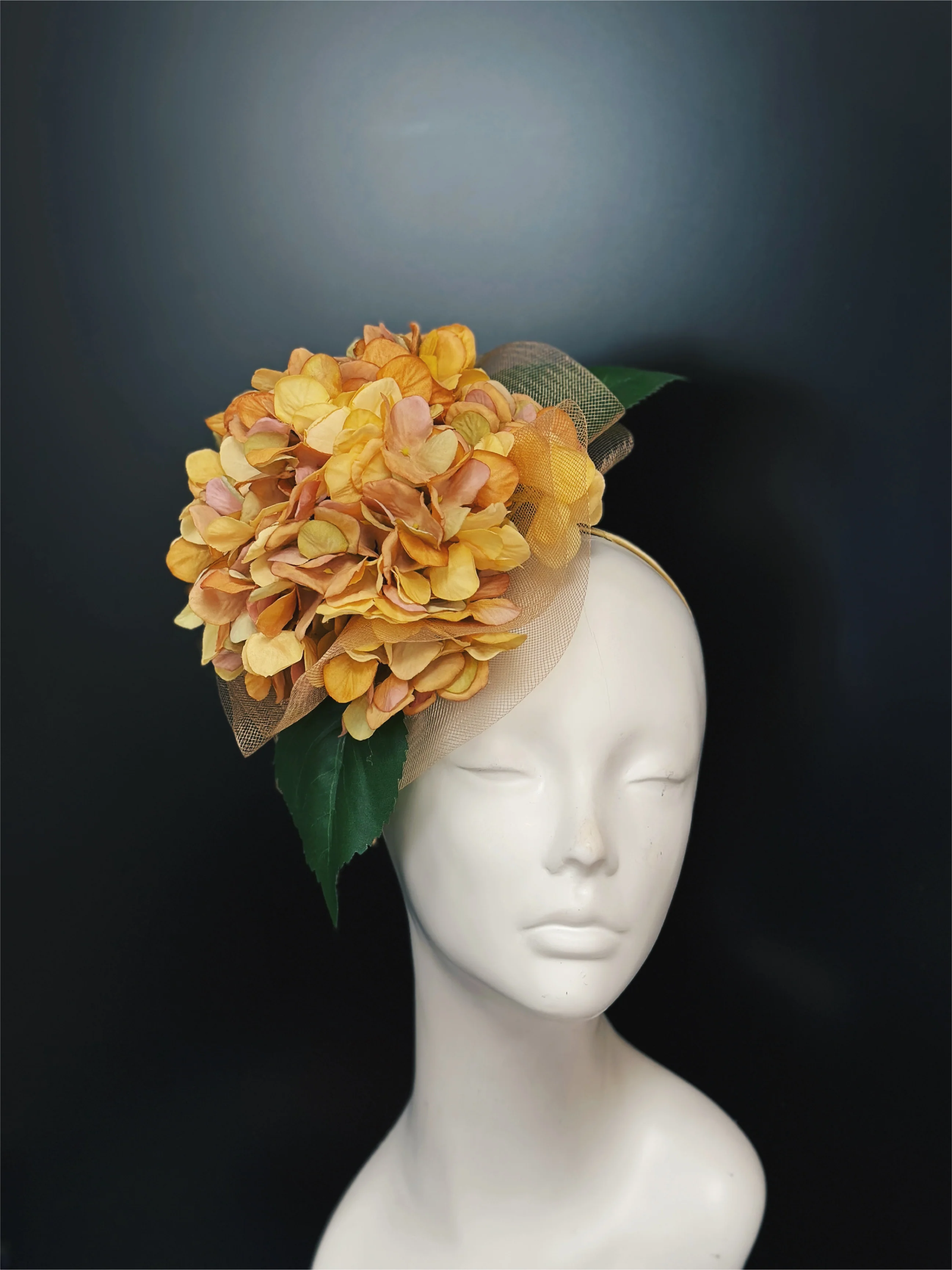 Sundown Bloom Fascinator - Yellow - Image 4