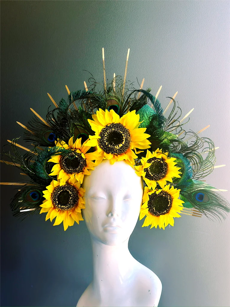 Solstice Sunflower Bloom - Headdress