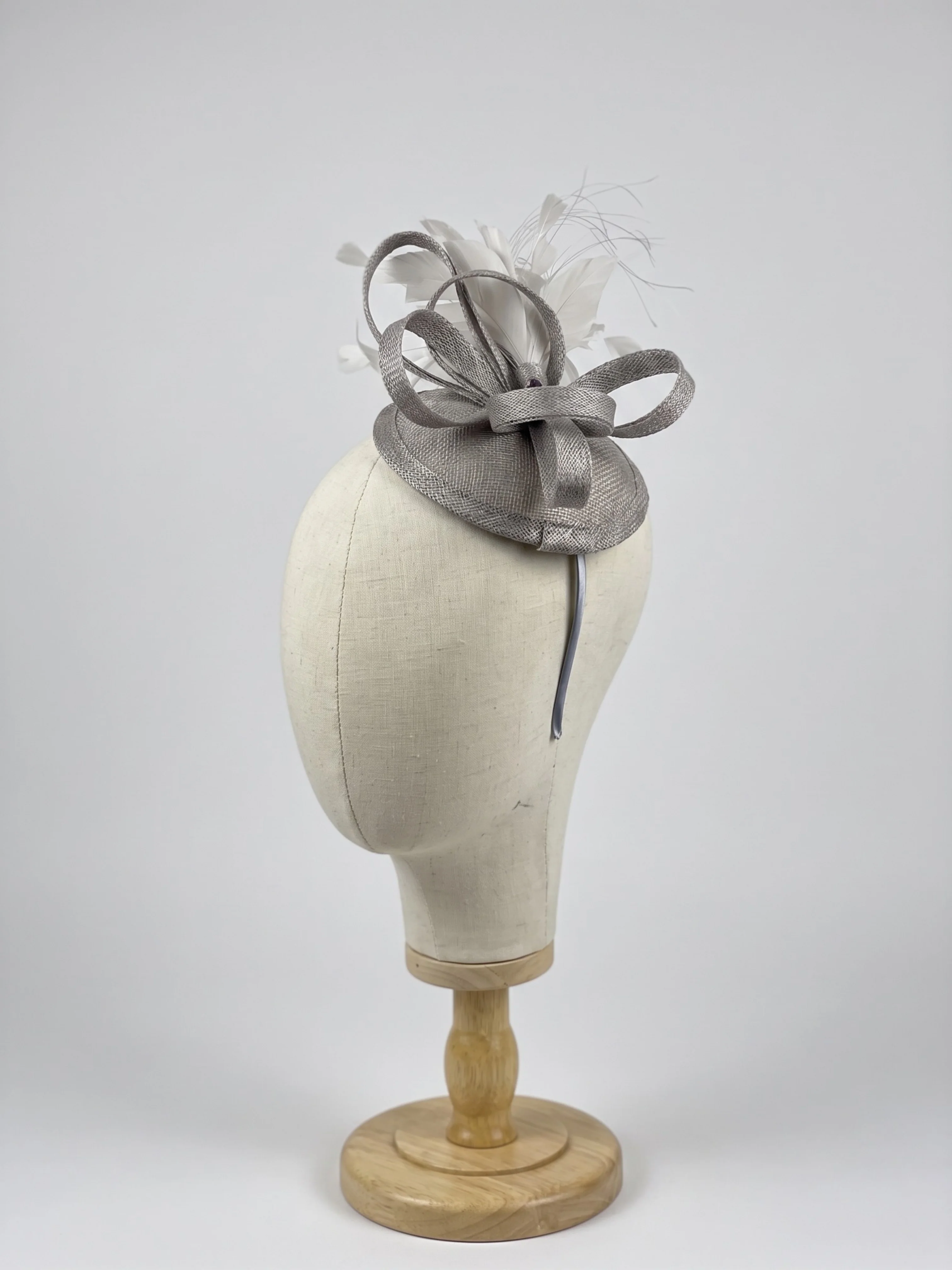 Tea Party Fascinator - Silver - Image 2