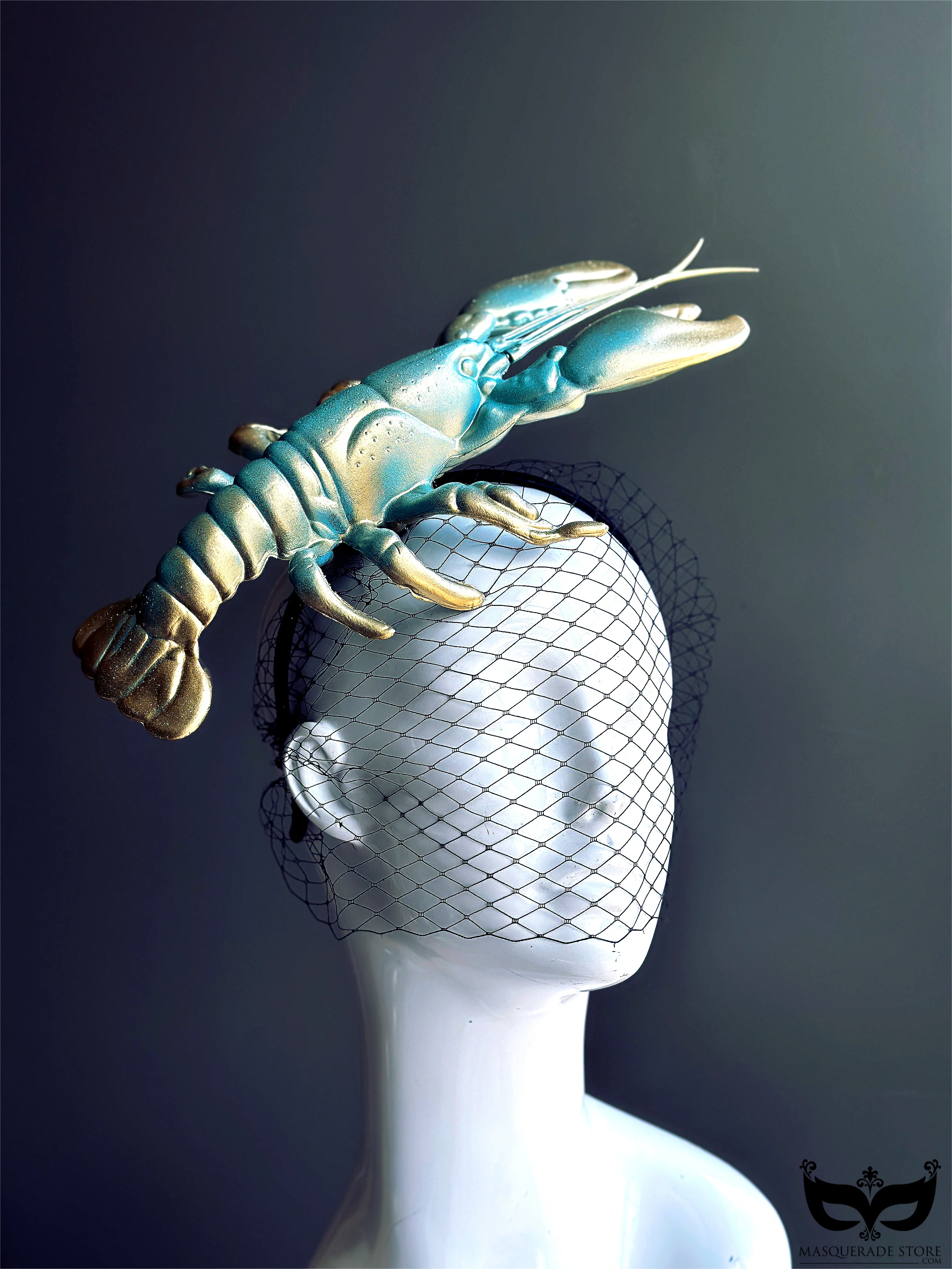 The Turquoise Lobster - Fascinator Hat - Image 2