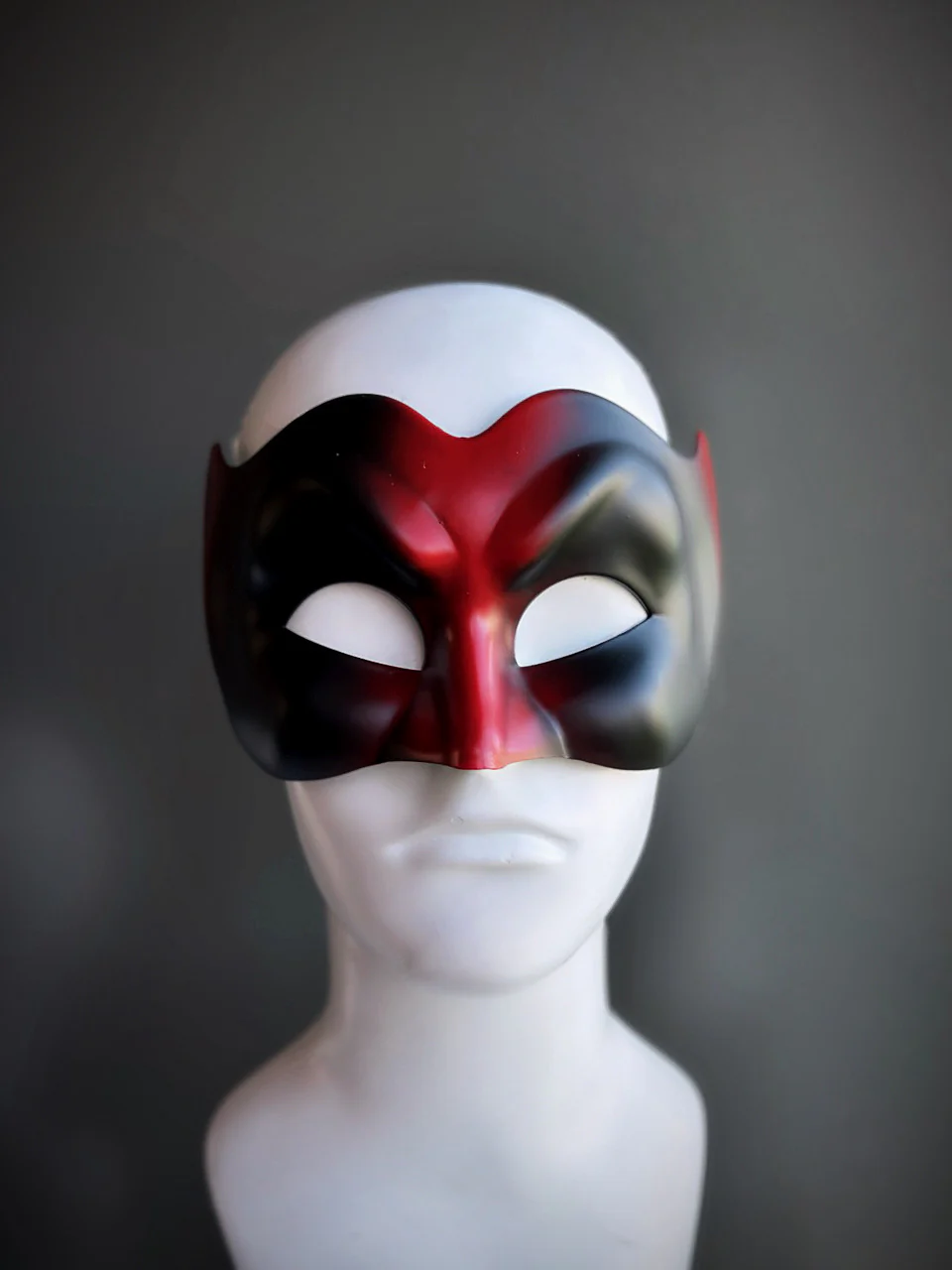 Venetian Devil Mask in Black & Red - Image 3