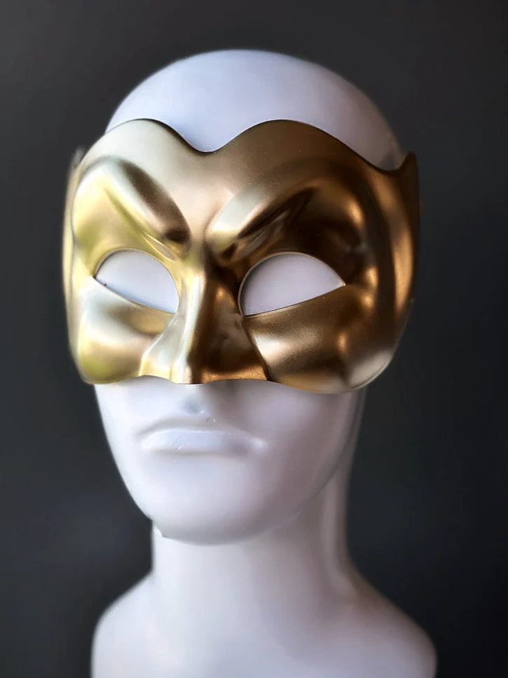 Venetian Devil Mask in Gold - Image 2
