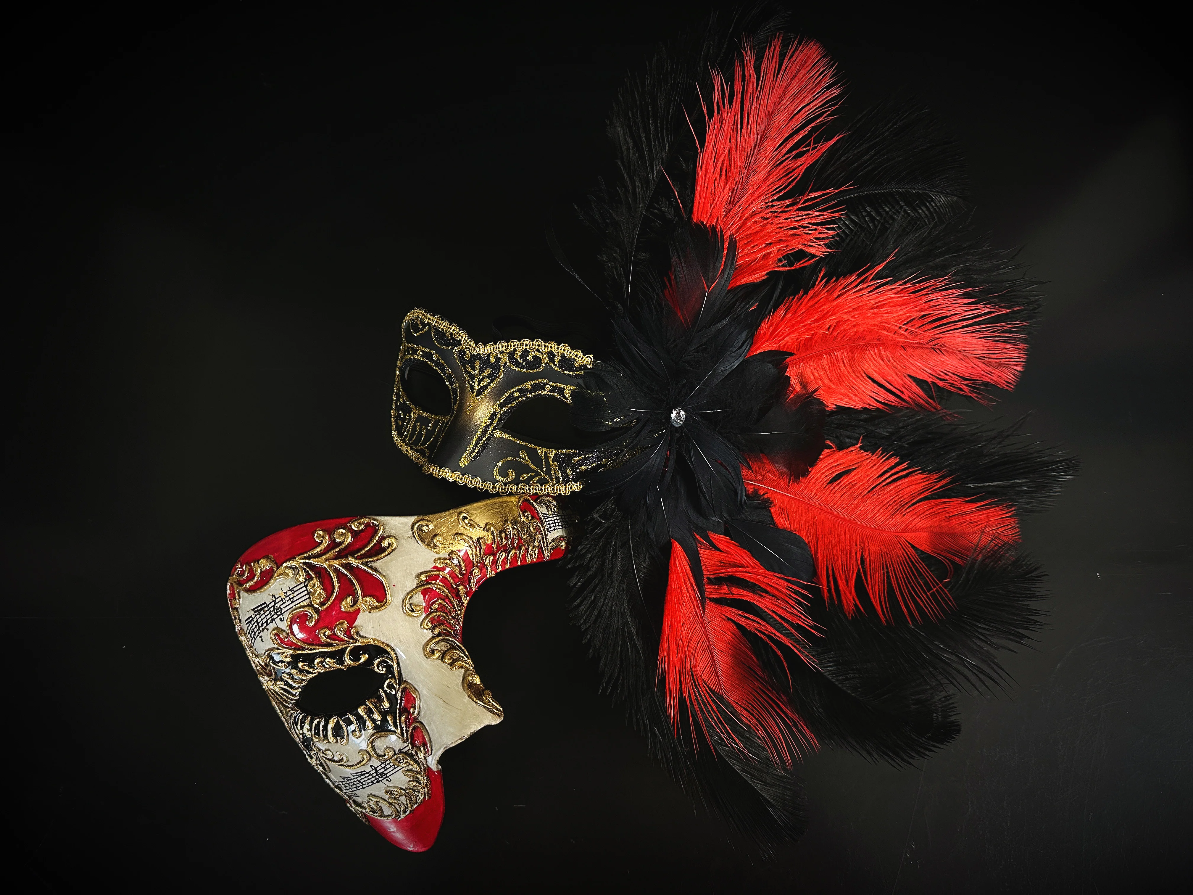 Baroque Flame – Red Gold & Black - Image 2