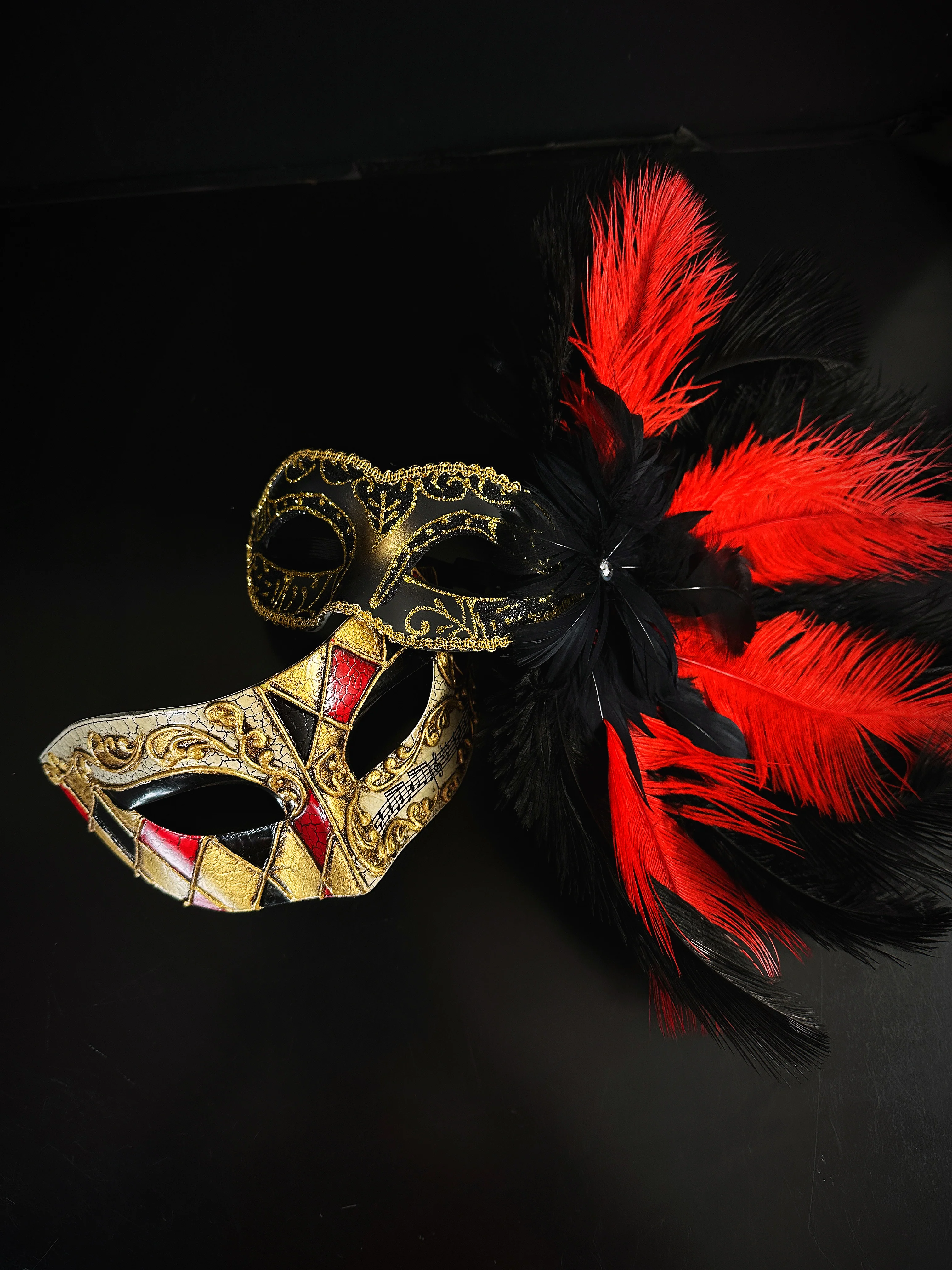 Crimson Sonata – Red Gold & Black