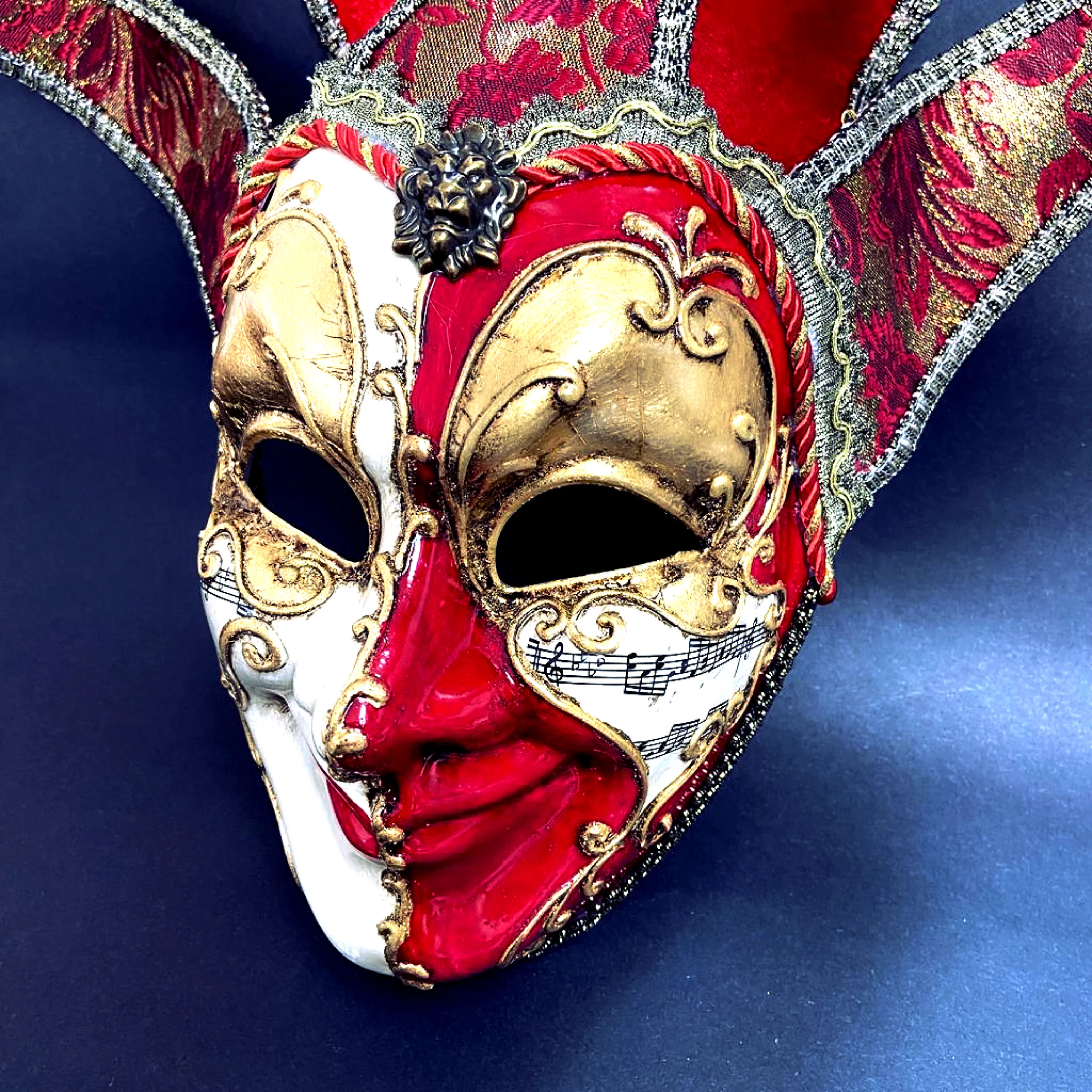 Jester Mask - Red and Gold - Image 3