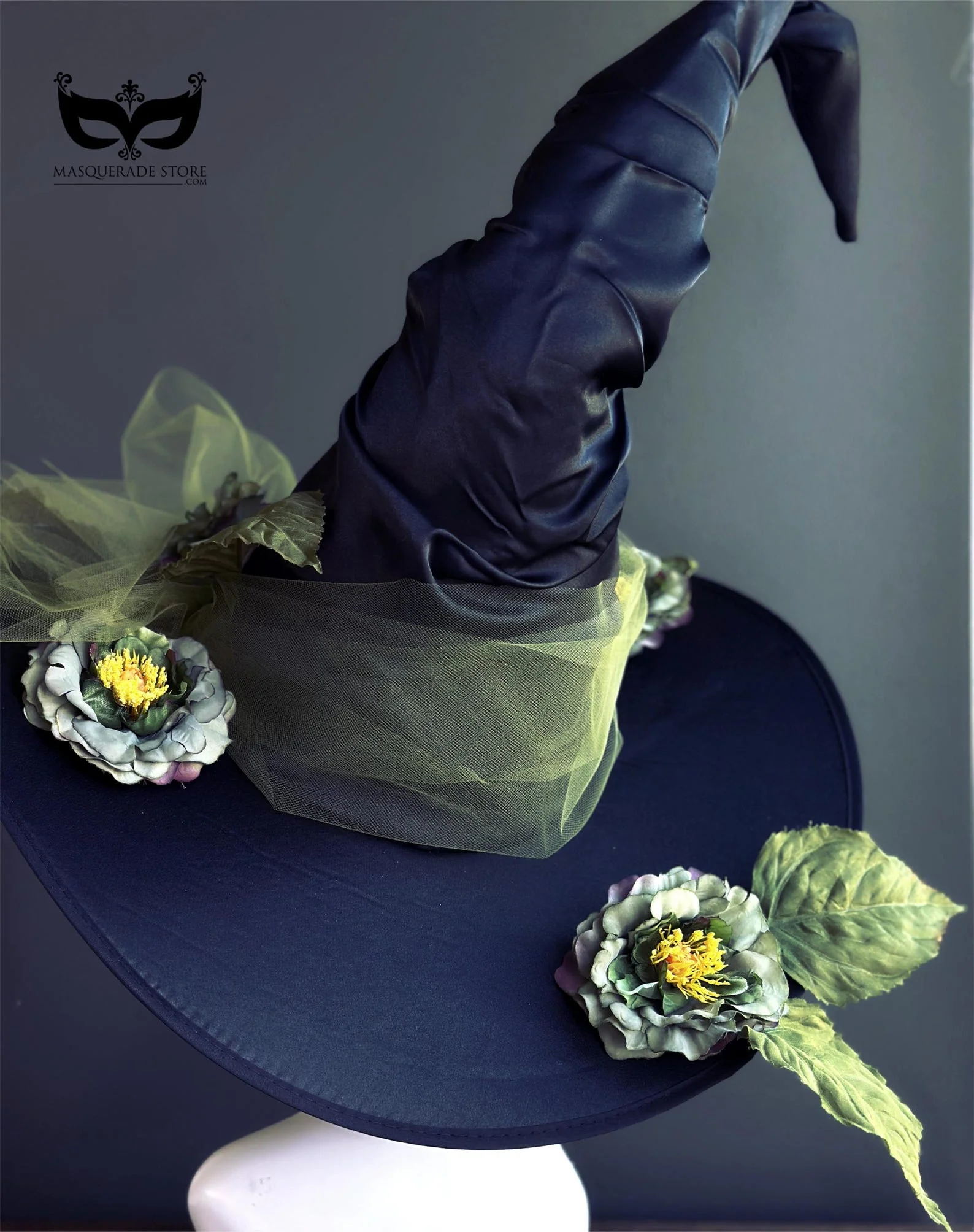 Virelda Bloom - Green Black Witch Hat - Image 5