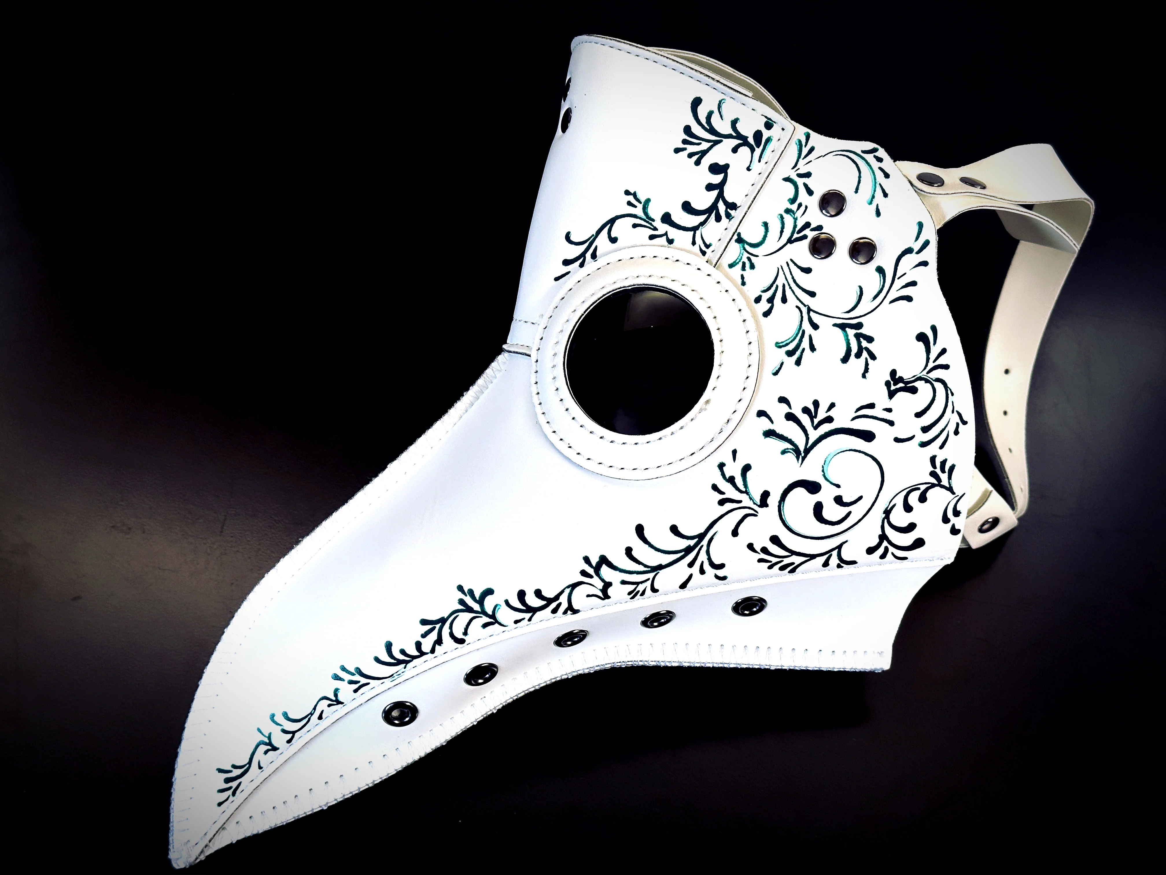 Vegan Leather Plague - White/Green - Image 3