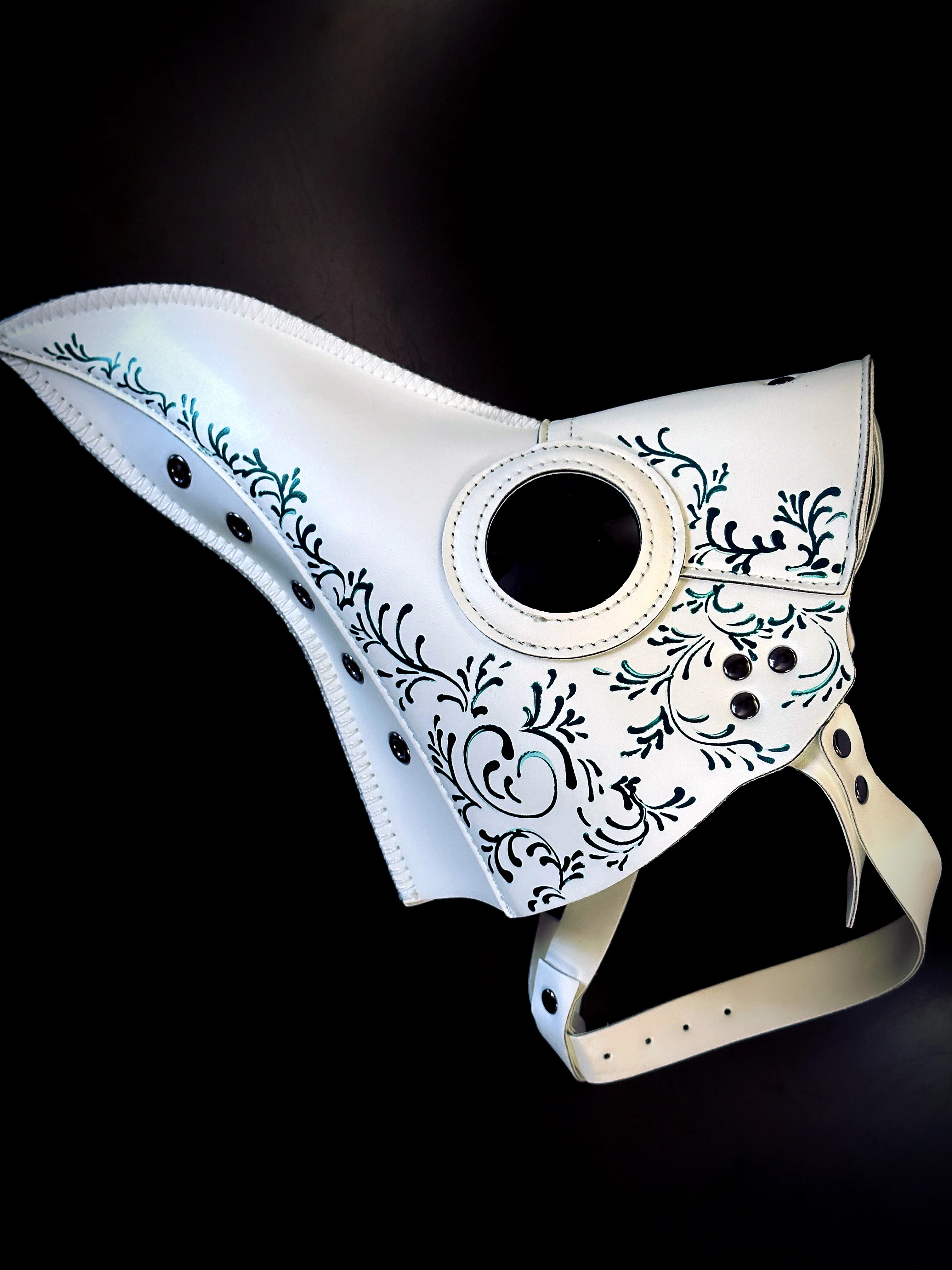 Vegan Leather Plague - White/Green - Image 4