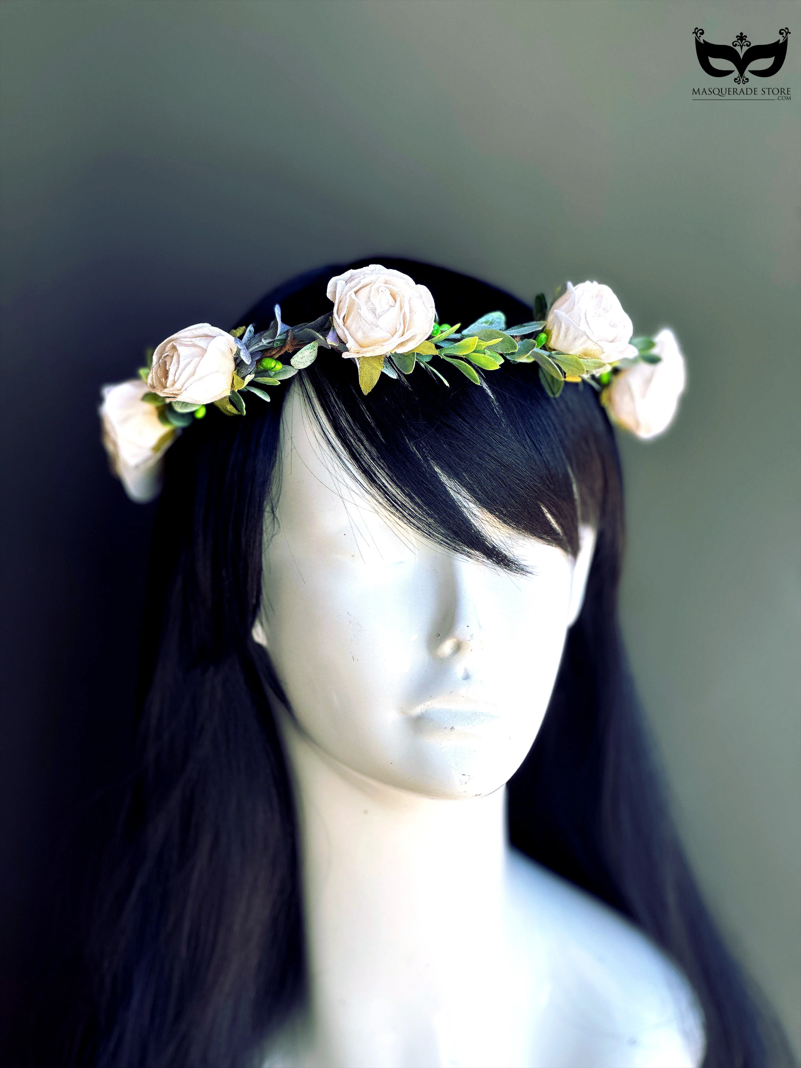 Ivory Rose - Flower Crown