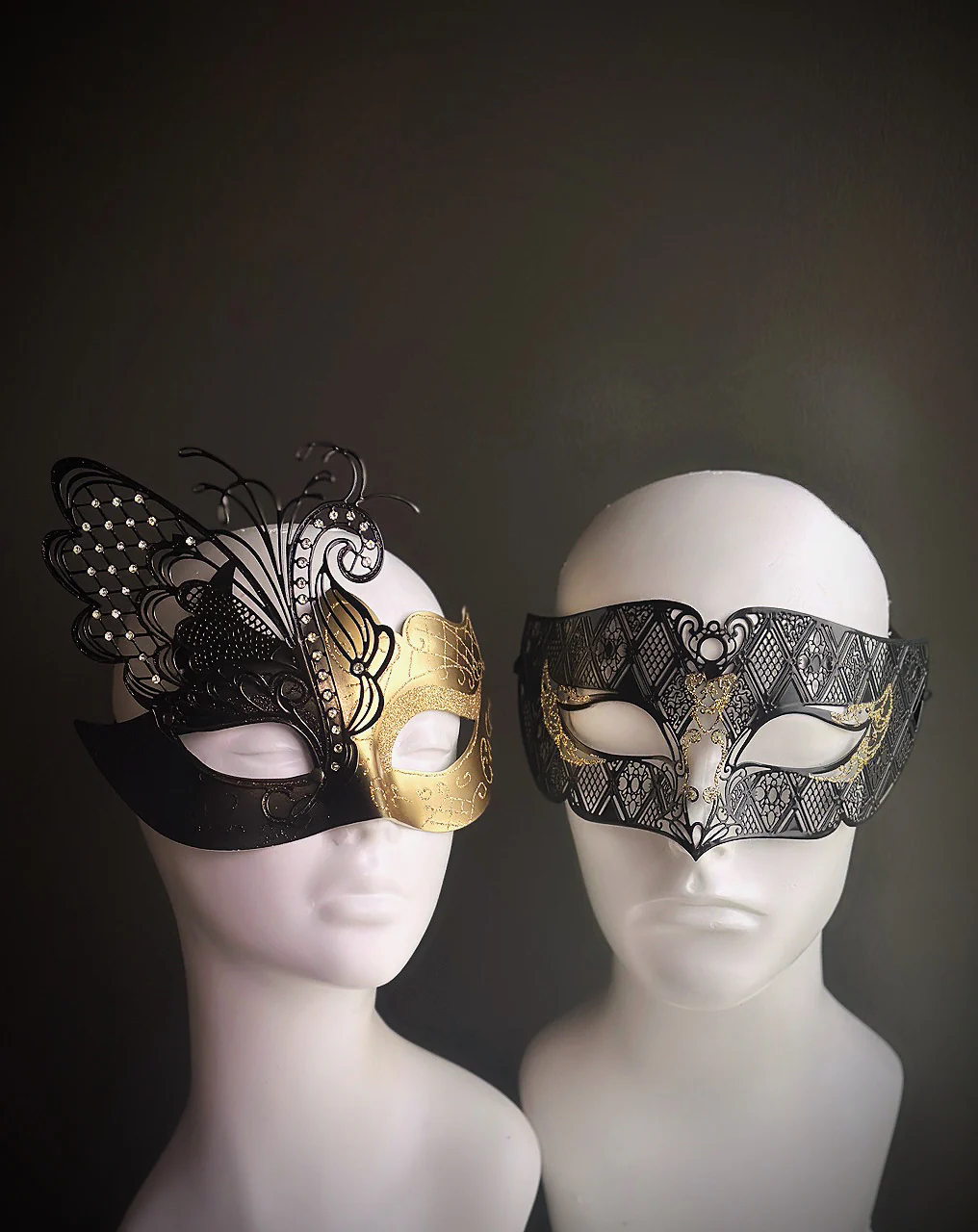 Winged Masks - Black/Gold - Image 2