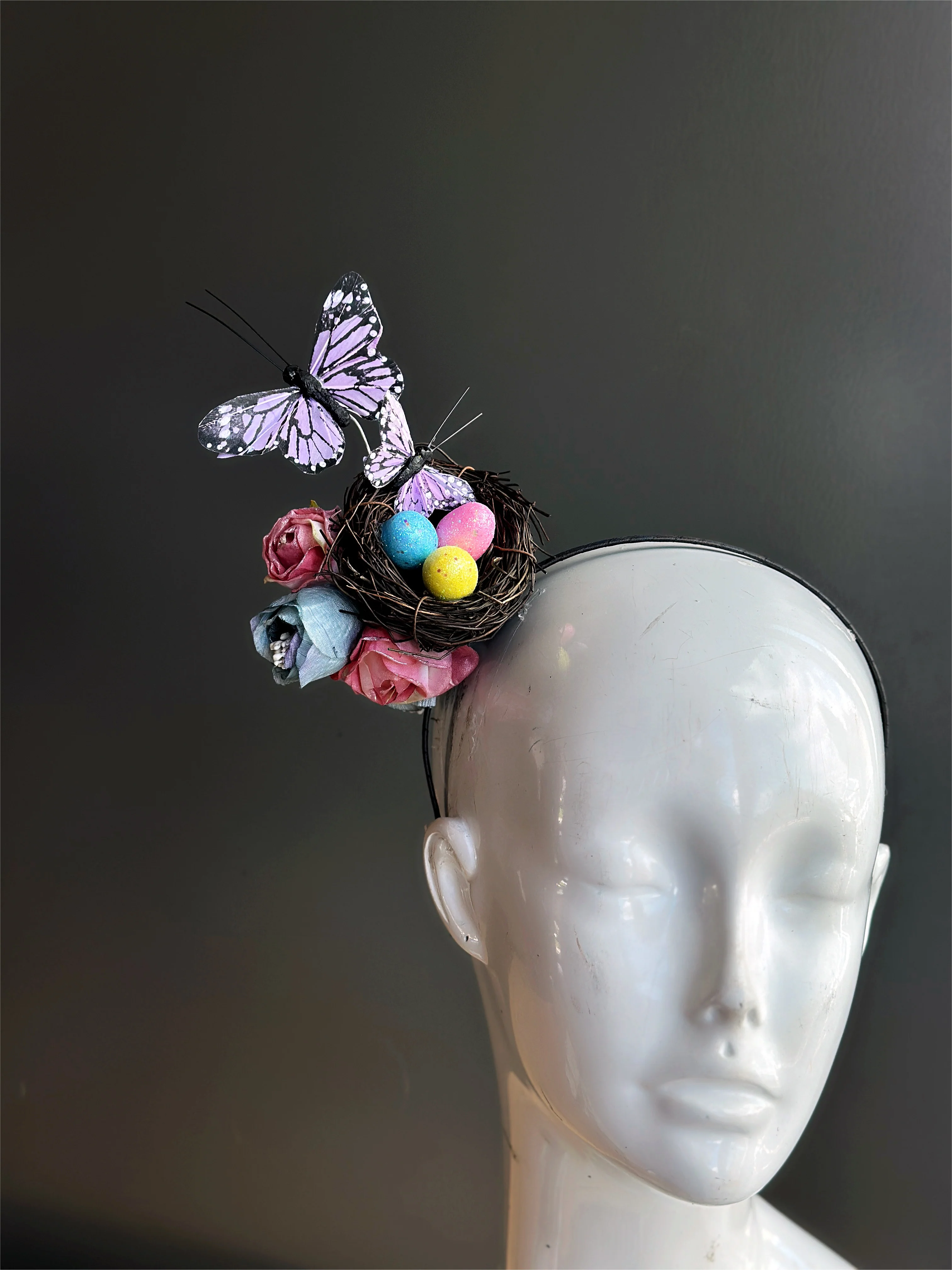 Easter Fascinator - Butterfly Nest - Image 3