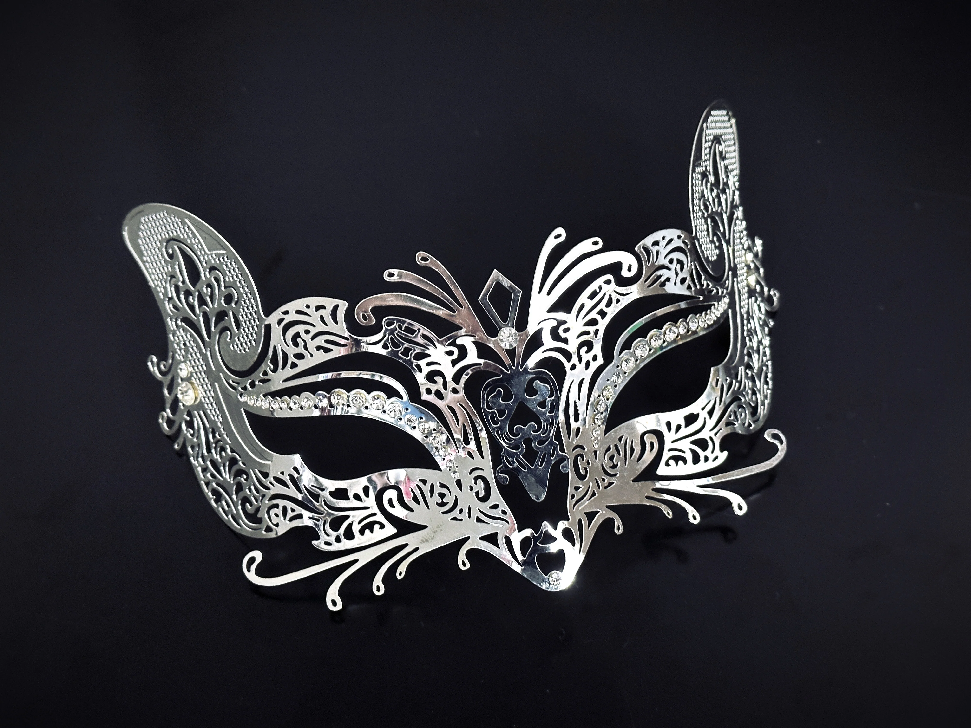 Metal Fox Mask - Silver - Image 3