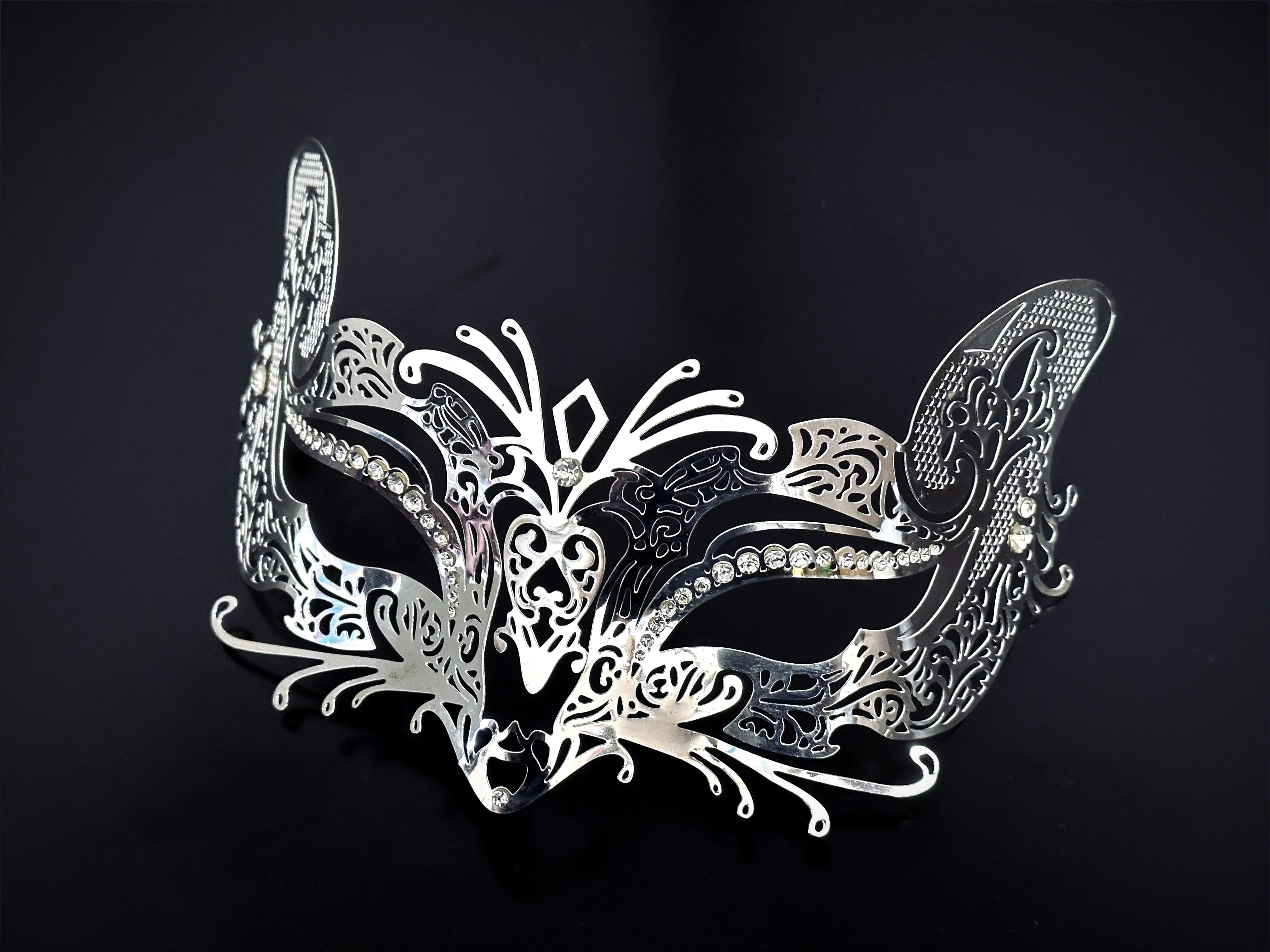 Metal Fox Mask - Silver - Image 4