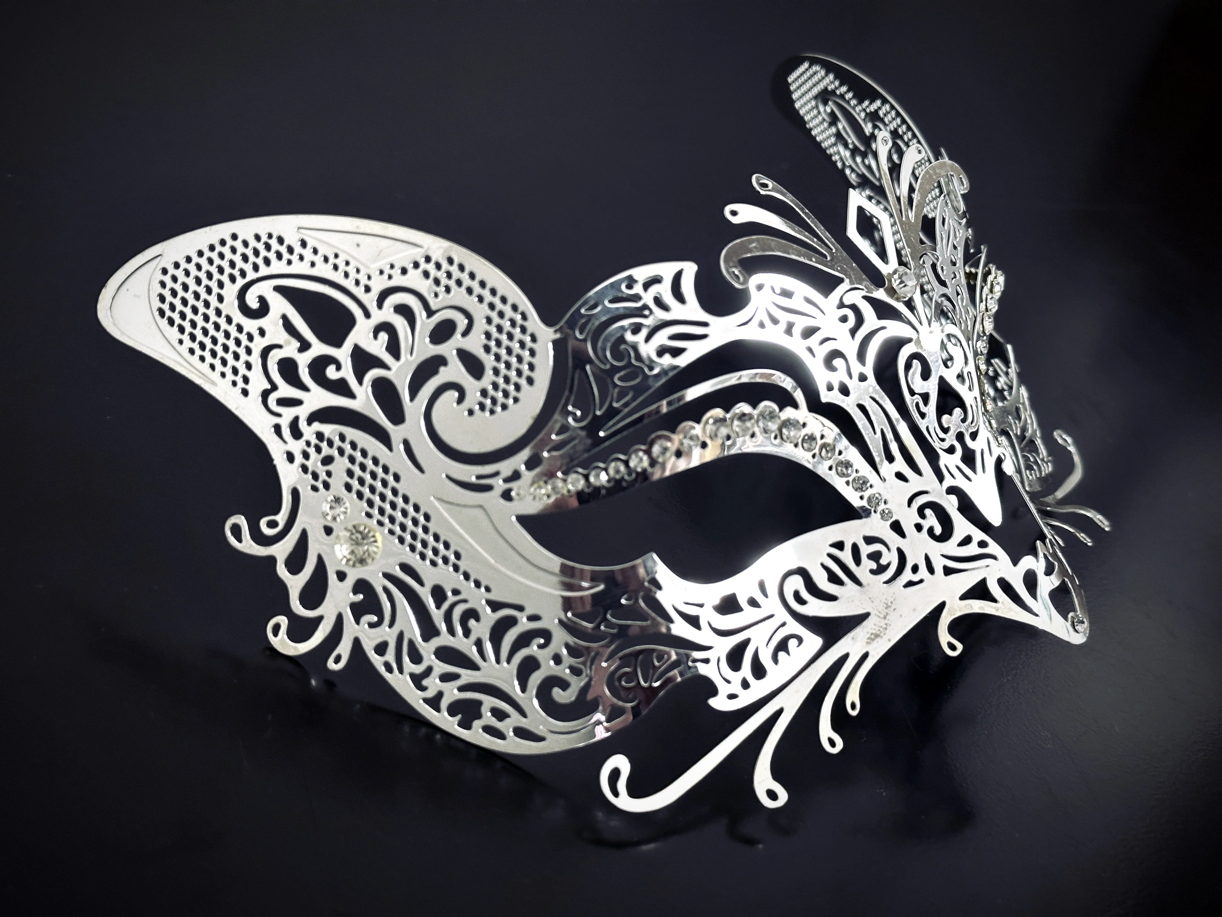 Metal Fox Mask - Silver - Image 5