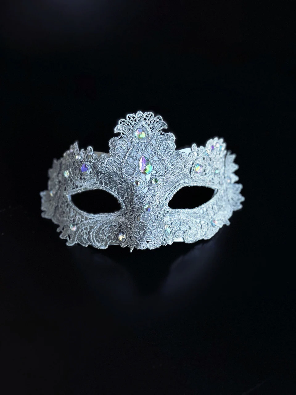 Brocade Mask - Silver - Image 3