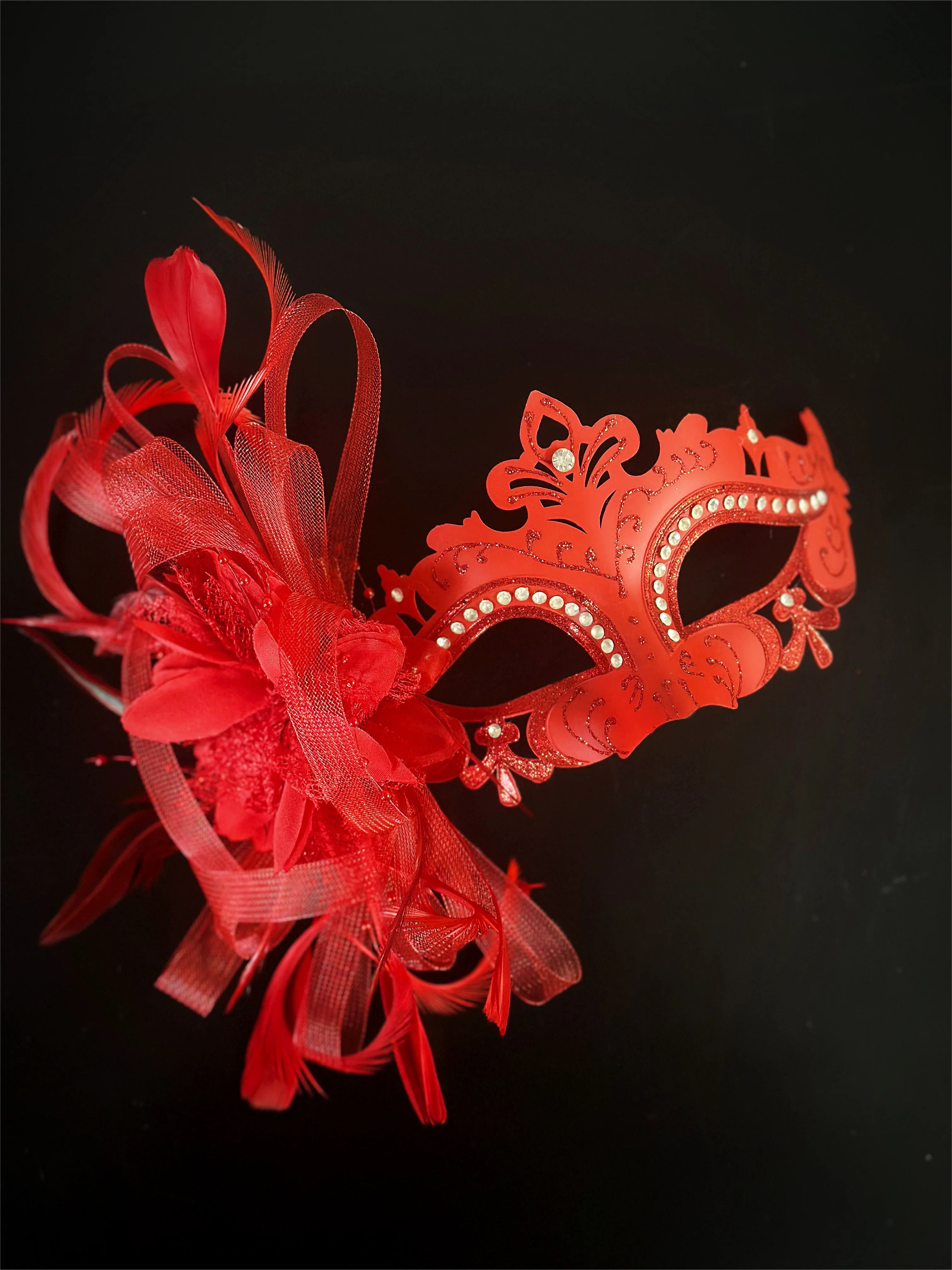 The Dazzle Mask - Red Feathers - Image 2
