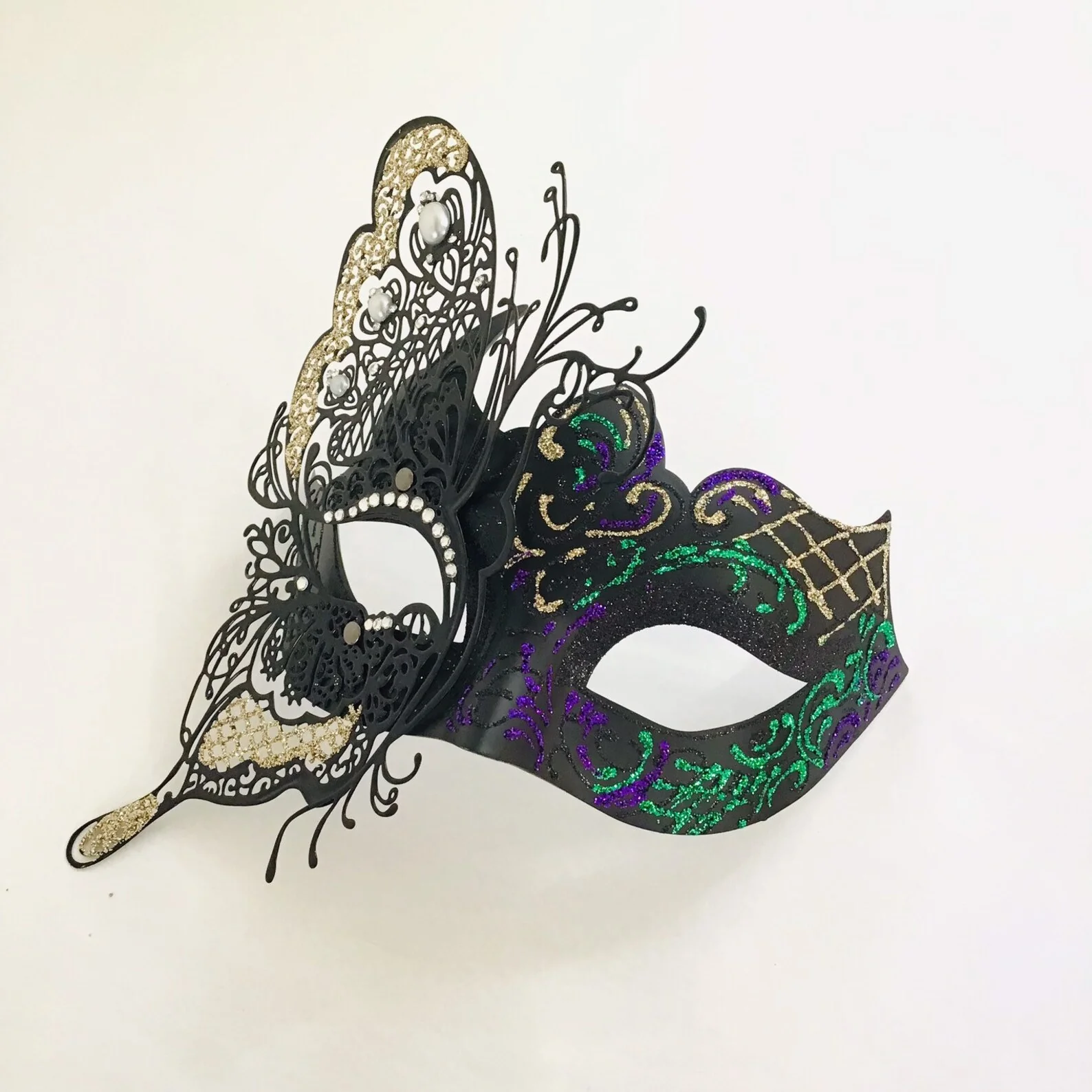 Luxury Butterfly Mask - Mardi Gras - Image 3