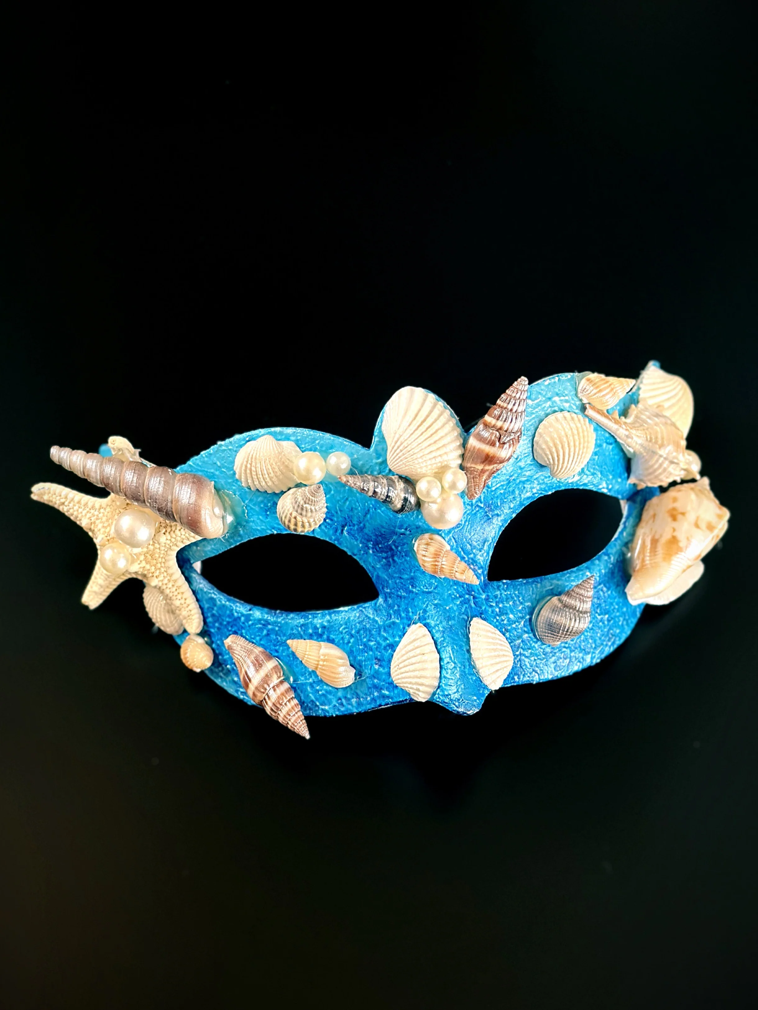 Mermaid Shell Mask - Blue