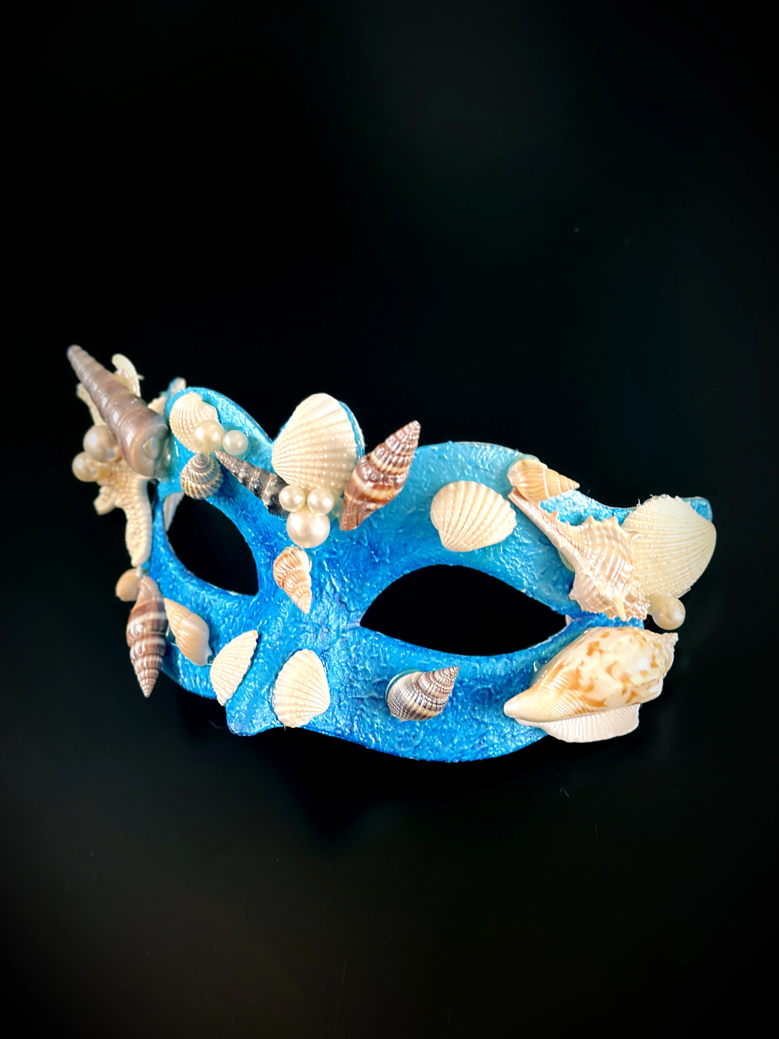 Mermaid Shell Mask - Blue - Image 2