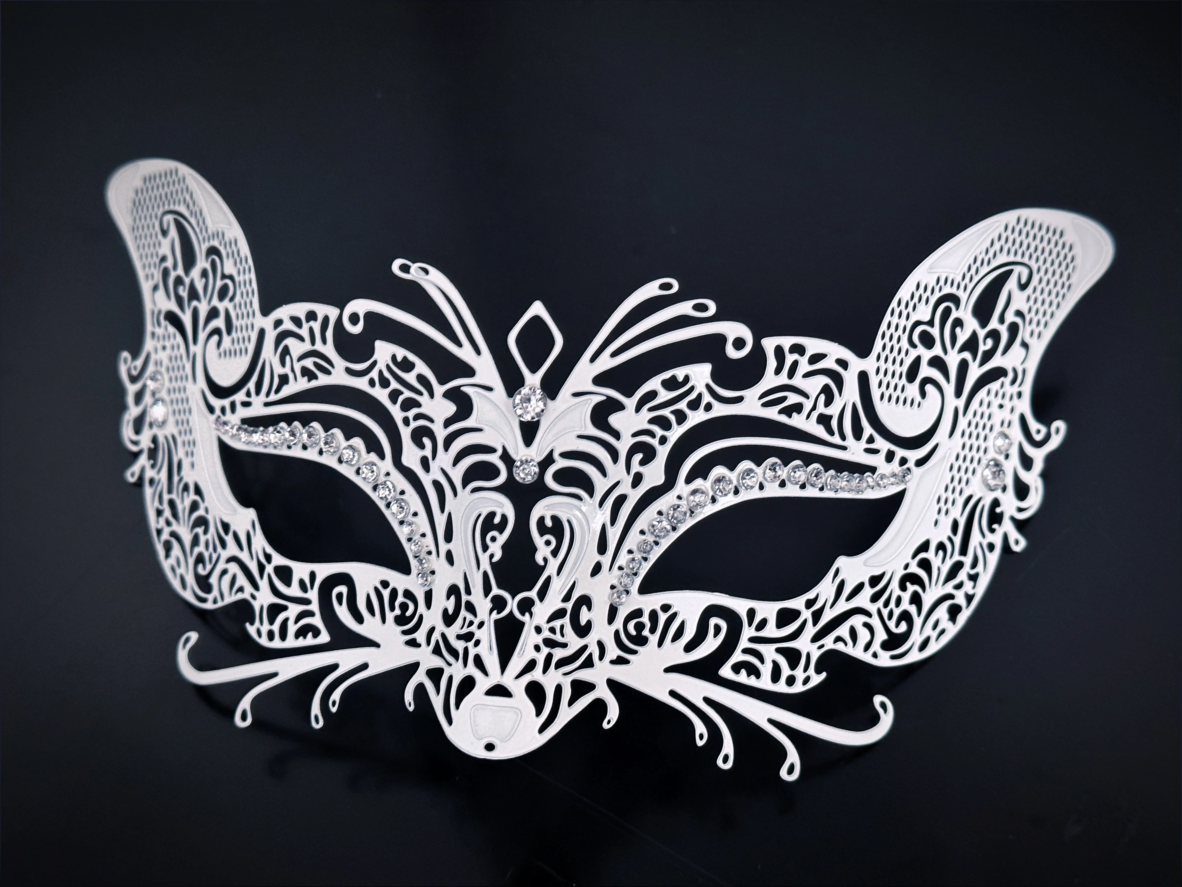 Metal Fox Mask - White - Image 4