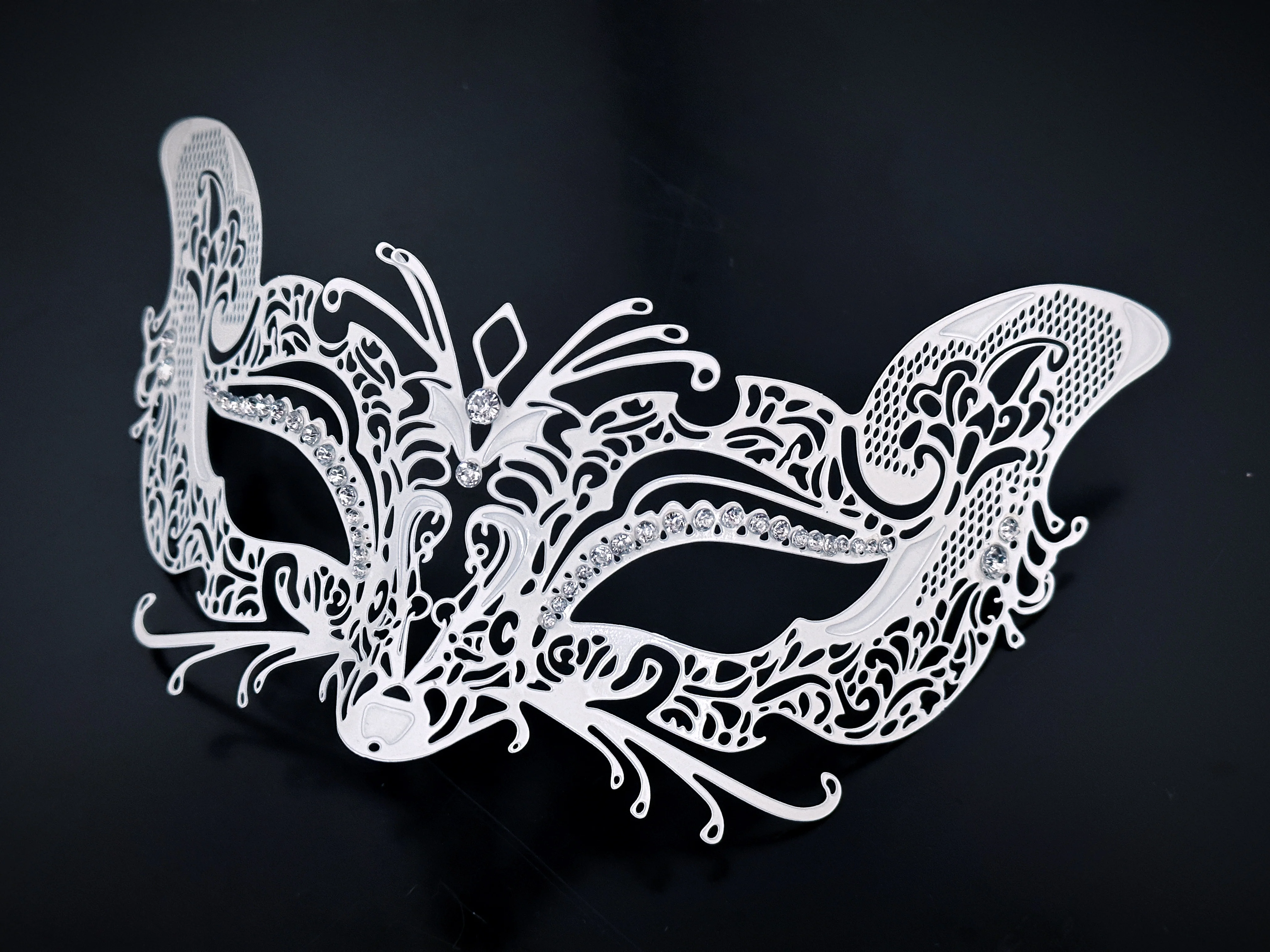 Metal Fox Mask - White - Image 5