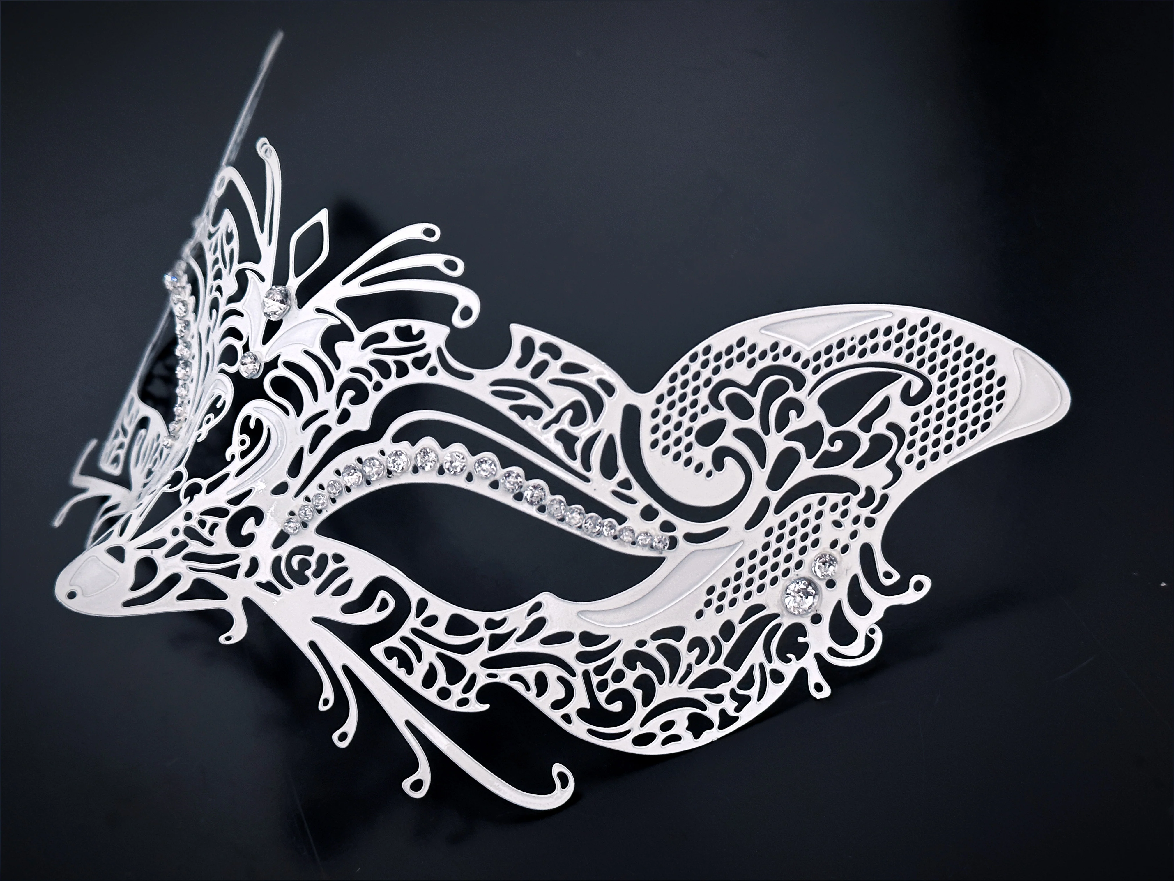 Metal Fox Mask - White - Image 6