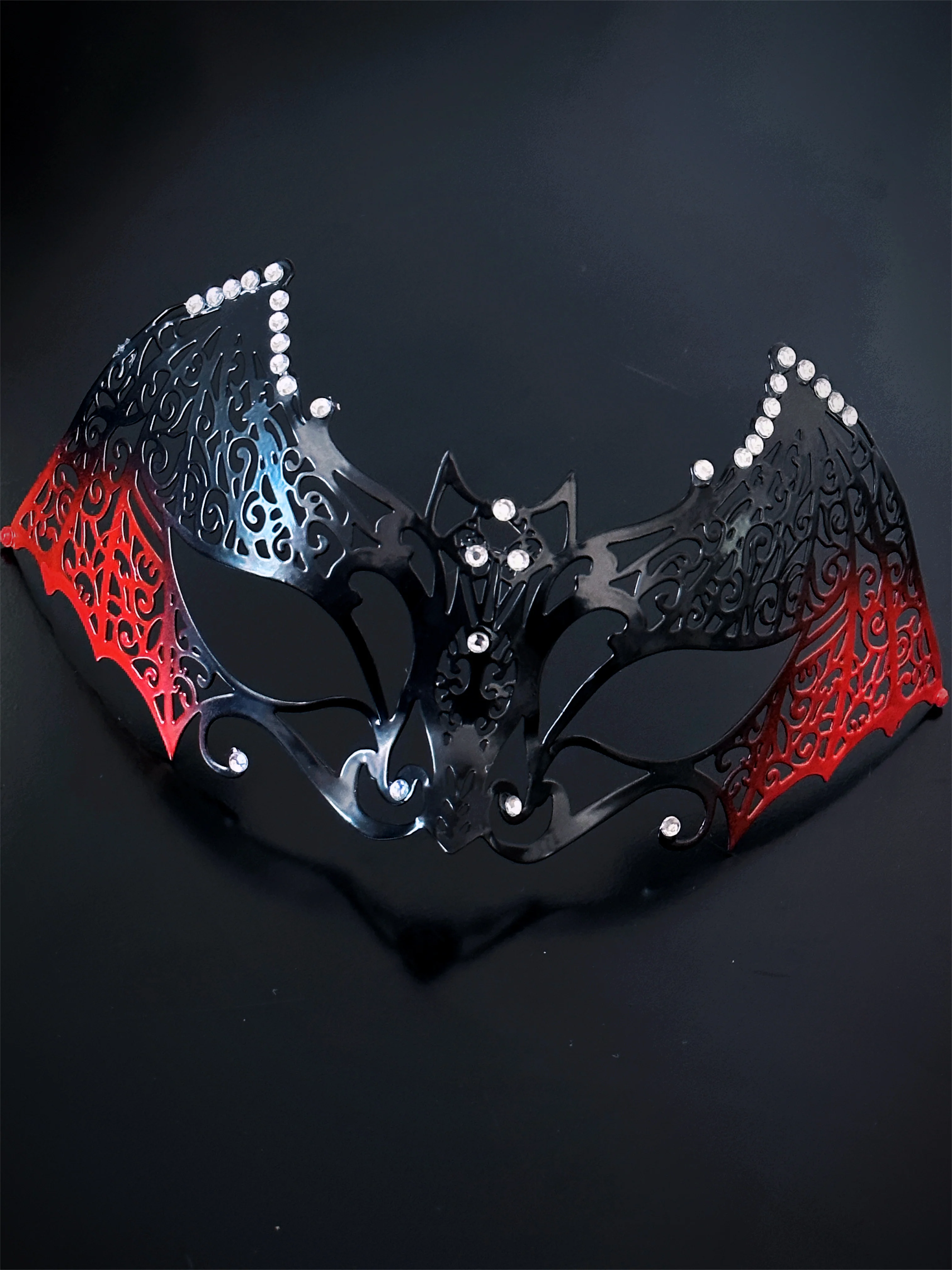 Bat Animal Mask - Black/Red