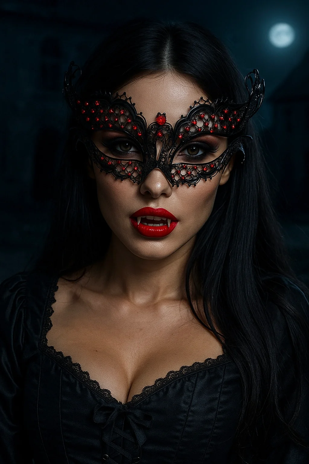 Katherine Mask - Black/Red - Image 4