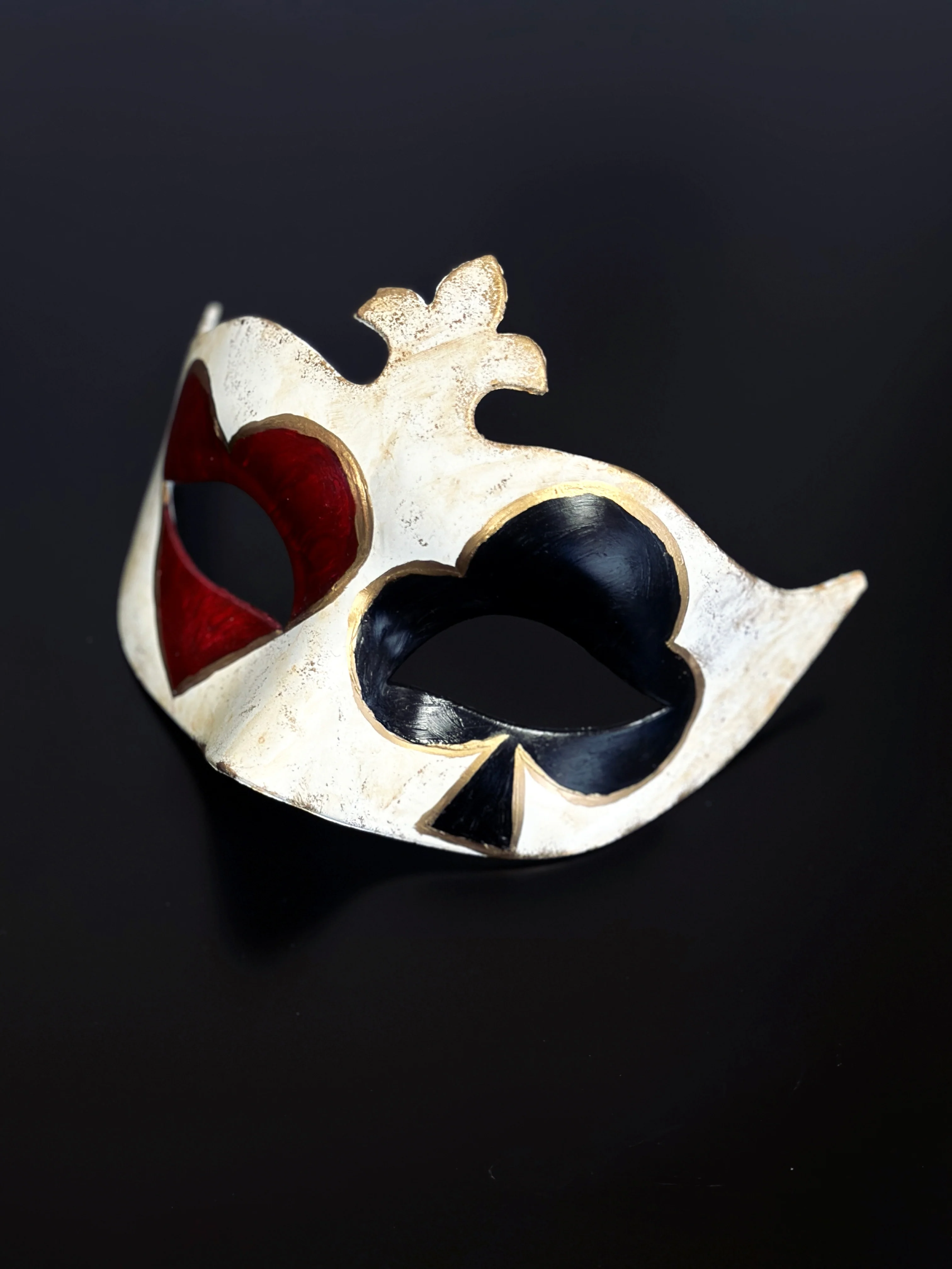 Harlequin Royale Mask - Red Black - Image 3