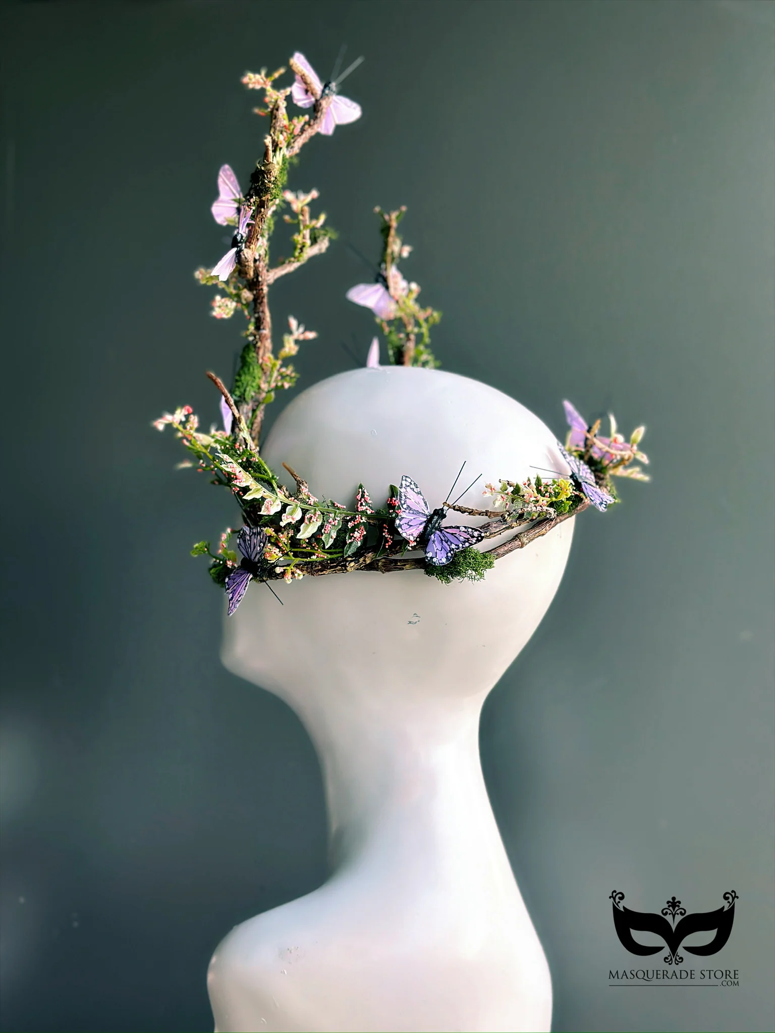Flutterwood Fae - Lilac Butterfly Headdress - Image 10