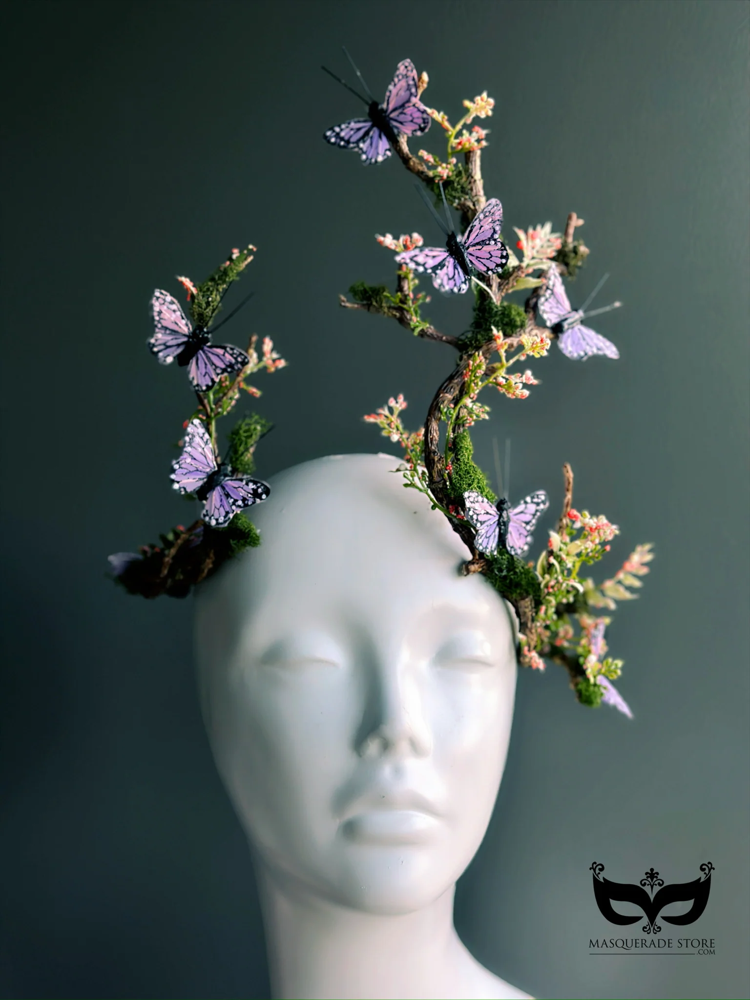 Flutterwood Fae - Lilac Butterfly Headdress - Image 3