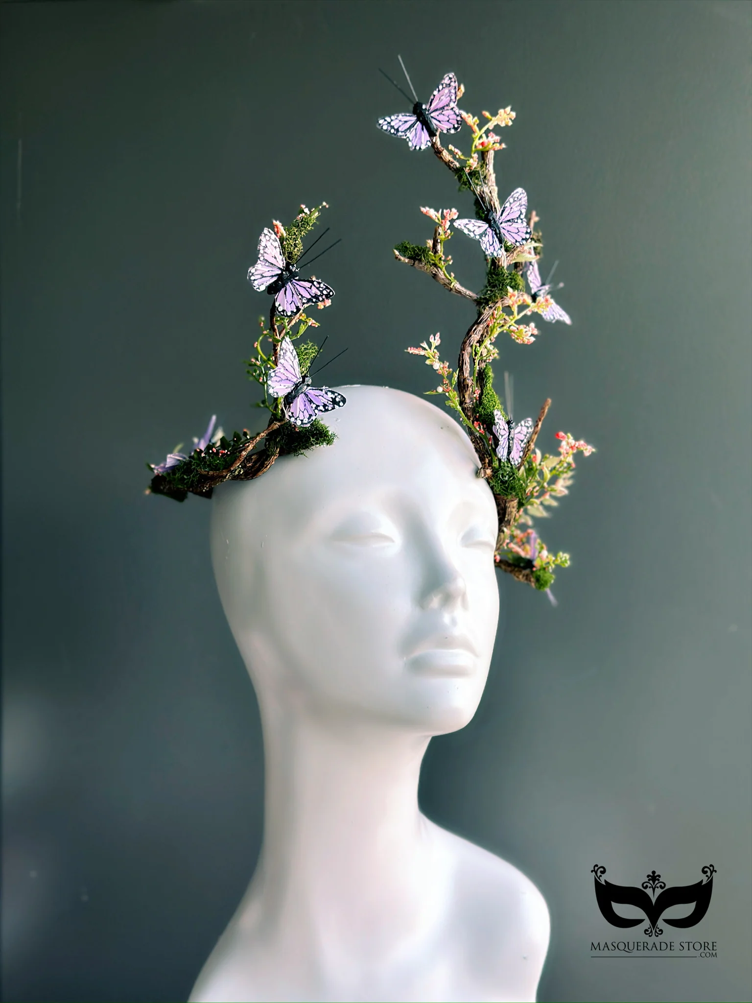 Flutterwood Fae - Lilac Butterfly Headdress - Image 6