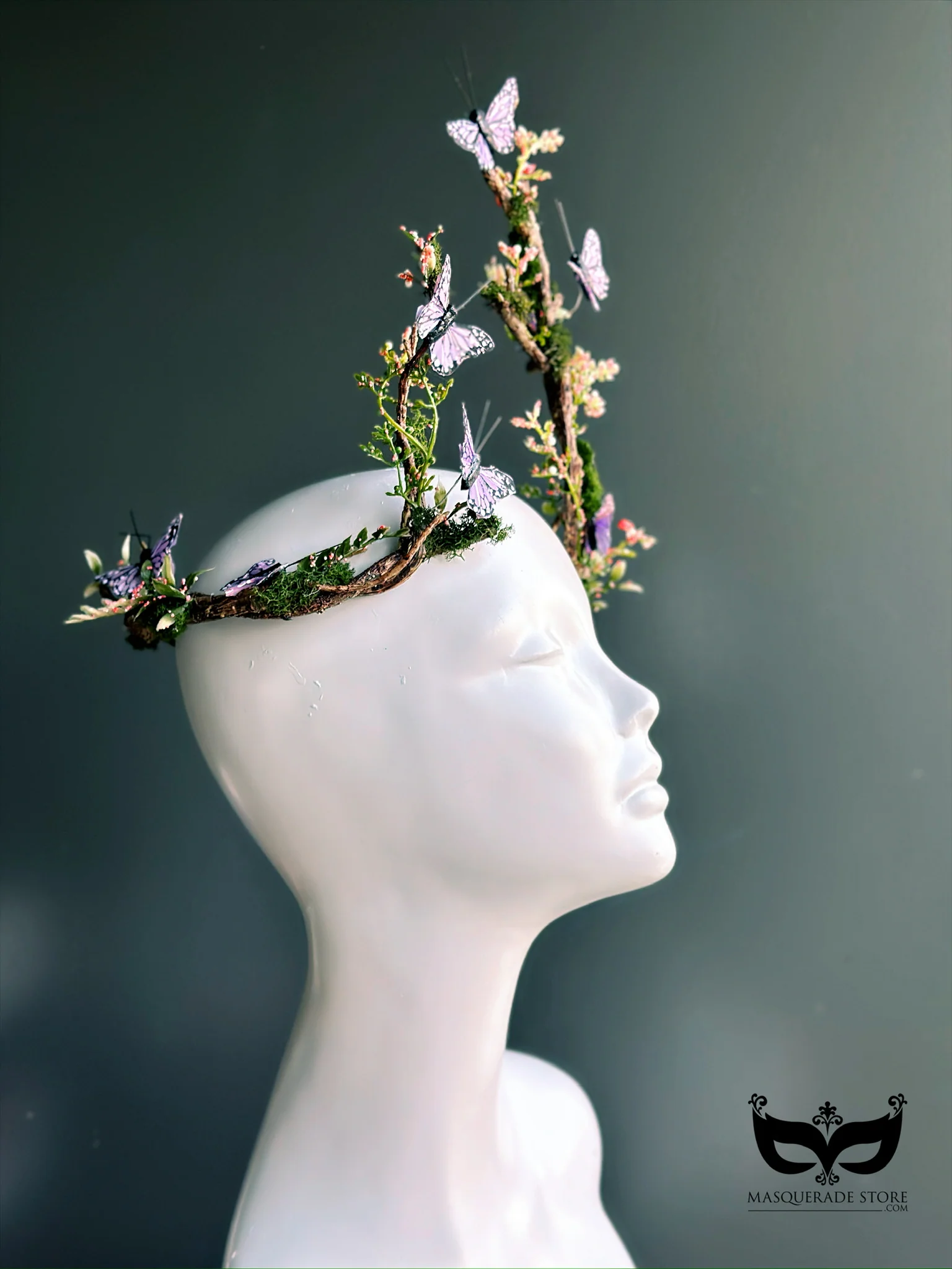 Flutterwood Fae - Lilac Butterfly Headdress - Image 7