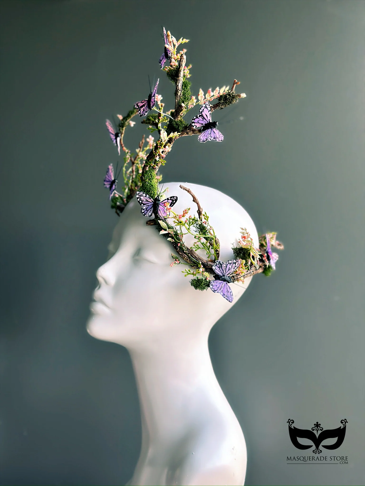 Flutterwood Fae - Lilac Butterfly Headdress - Image 8