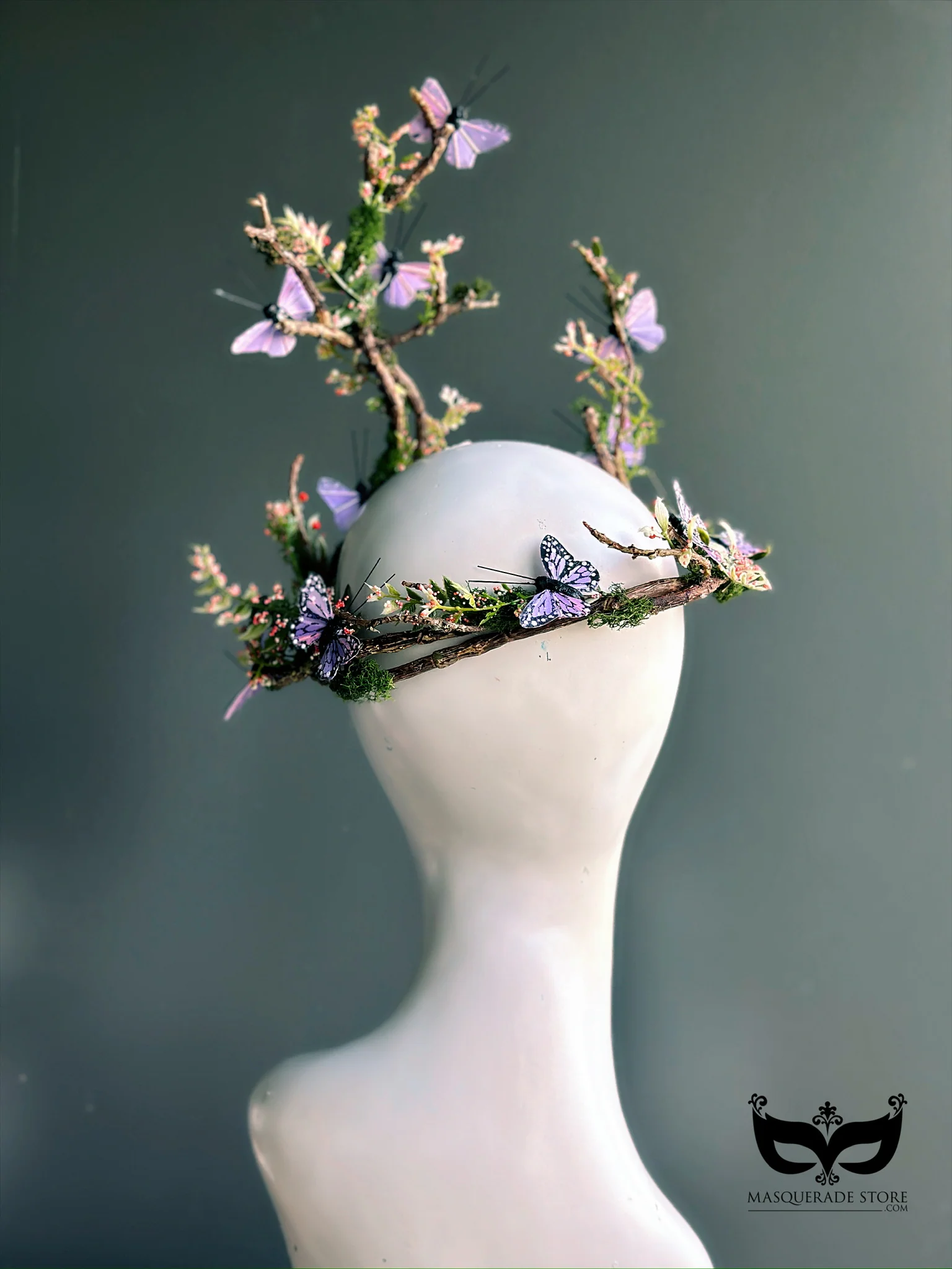 Flutterwood Fae - Lilac Butterfly Headdress - Image 9